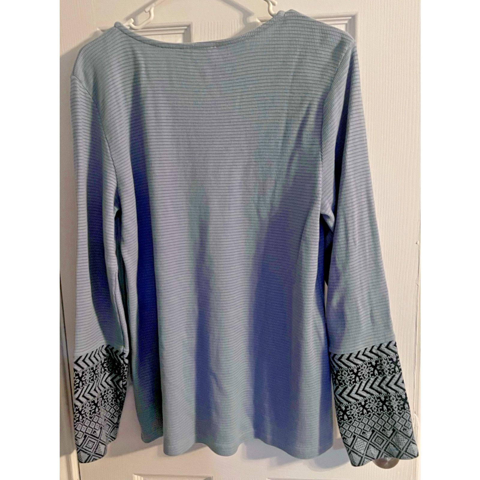 Coldwater Creek Coldwater Creek Women's Sweater Medium Ribbed Stretch Blouse Size M / US 6-8 / IT 42-44 - 5 Thumbnail