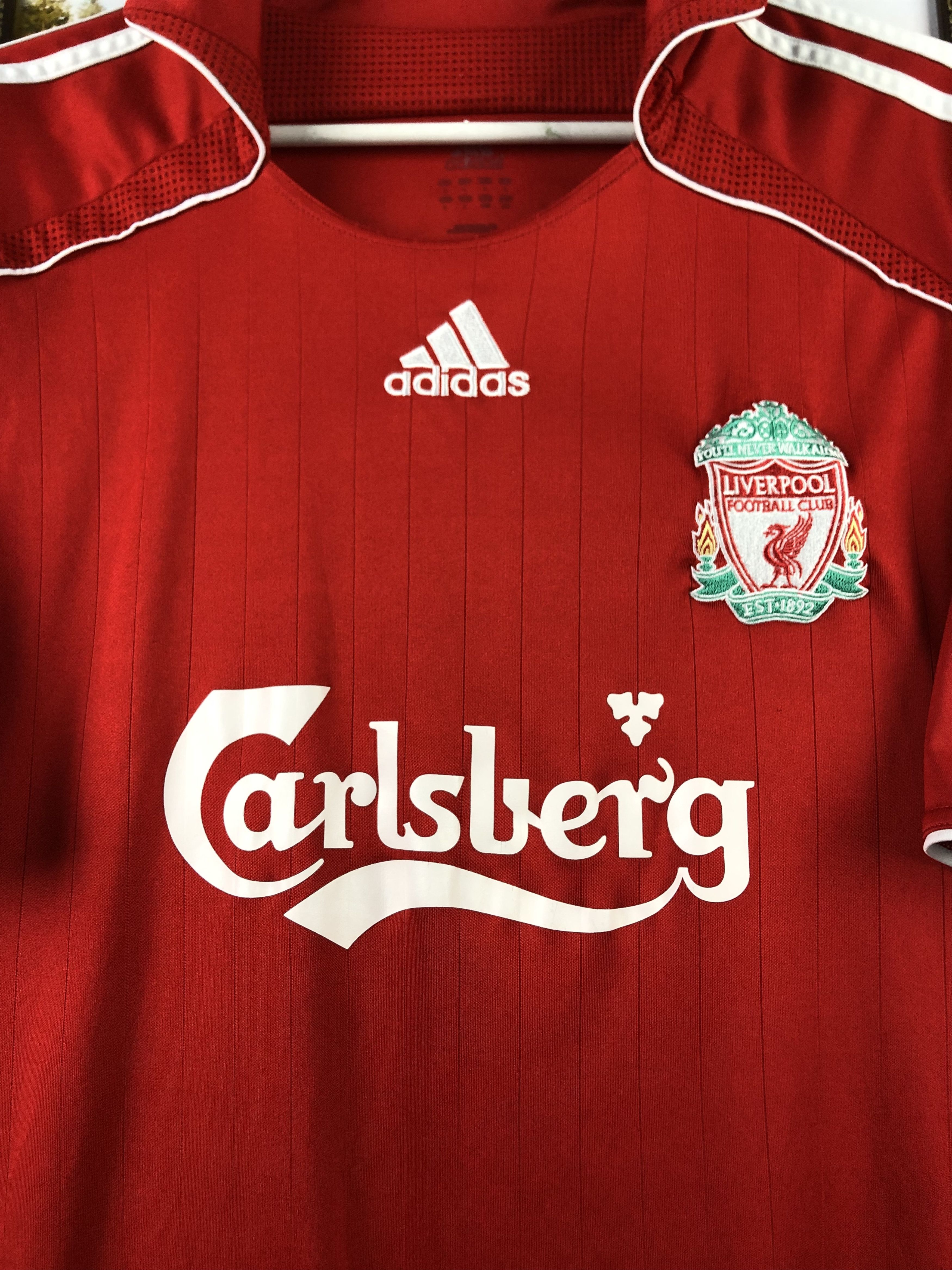 Adidas Liverpool shirt 2006 Soccer #14 Alonso Adidas Jersey Size US L / EU 52-54 / 3 - 5 Thumbnail