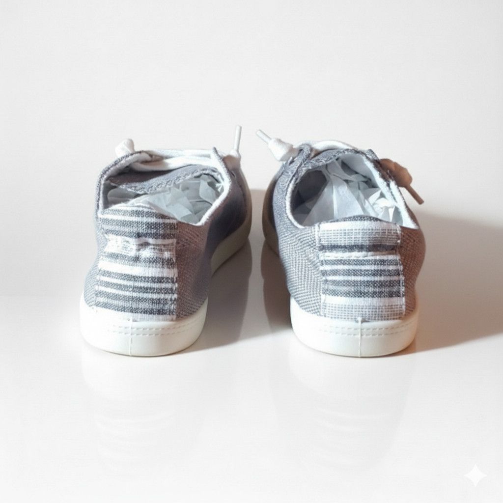 Other Forever Link Size 6 Canvas Slip On Sneakers Grey Gray Memory Size US 6 / IT 36 - 4 Thumbnail