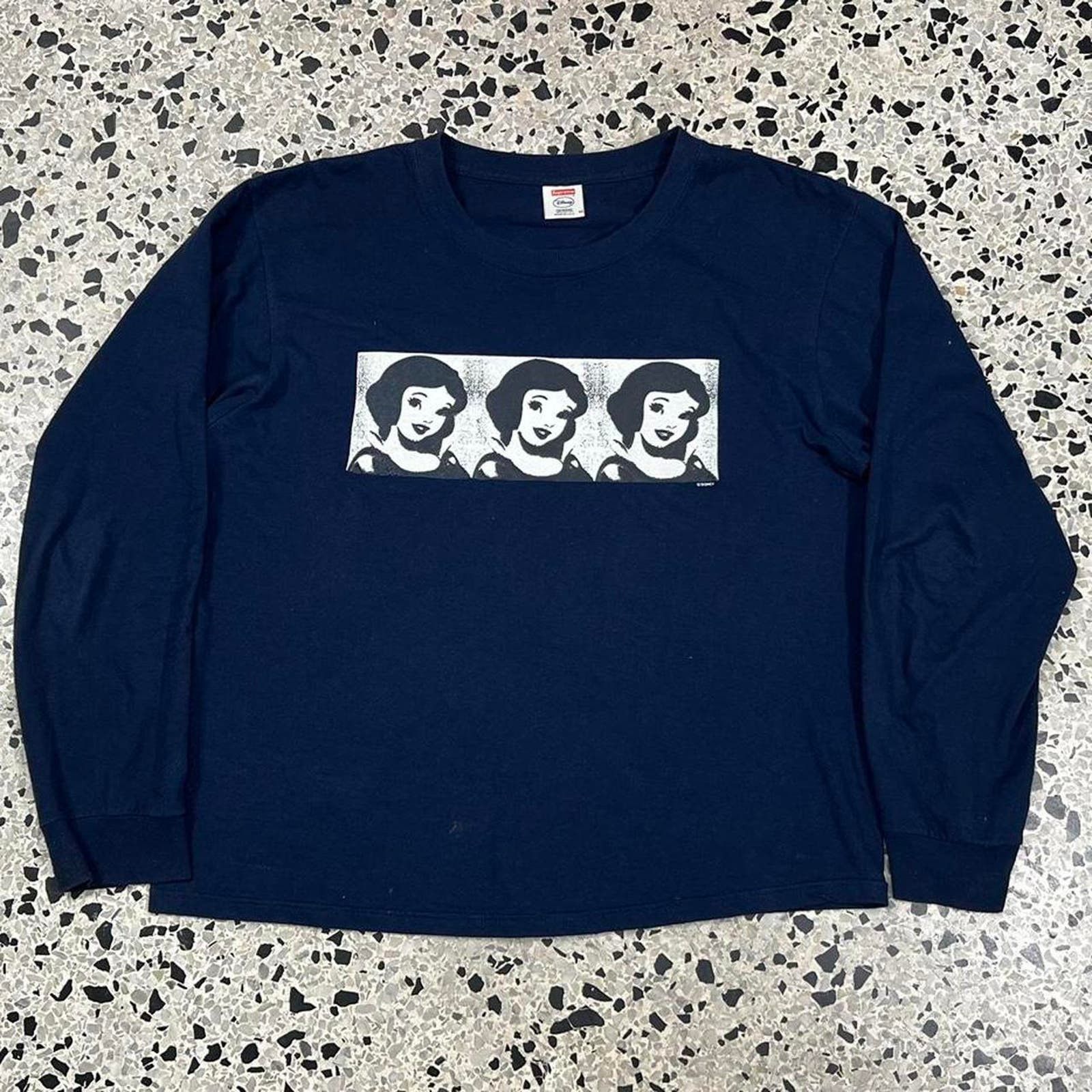 image of Disney Snow White Gimme X3 L/s Tee: in Blue, Men's (Size Medium)