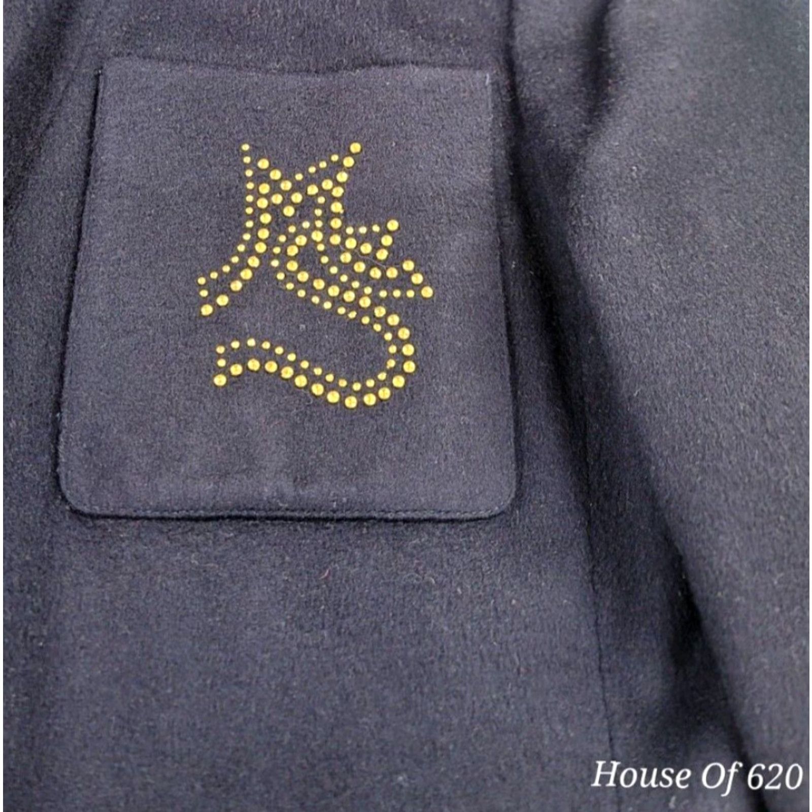 Vintage VINTAGE Mila Schon Blazer Women Wool Beaded Logo 70s 80s 90s Paris Italy Sz 6/40 Blue S/L Regular Buttons Size M / US 6-8 / IT 42-44 - 5 Thumbnail
