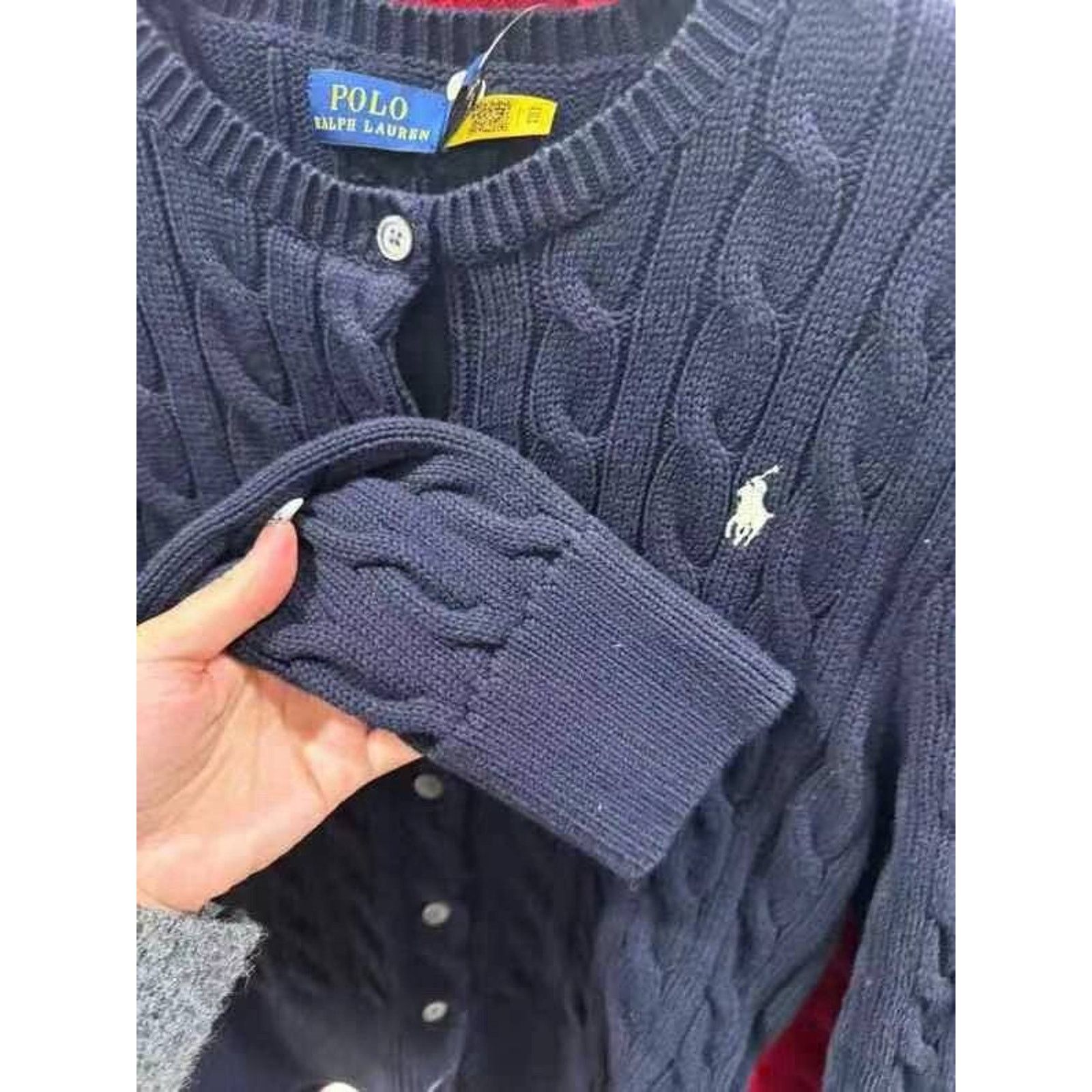 Ralph Lauren NEW POLO RALPH LAUREN Women Cotton Cardigan Blue Large Size L / US 10 / IT 46 - 4 Thumbnail