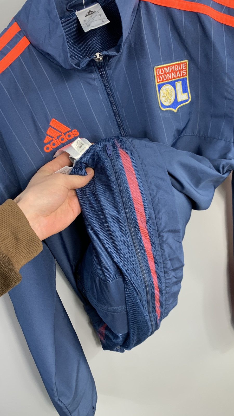 Adidas × Vintage Y2K Olympique Lyonnaise vintage adidas zip jacket Size US S / EU 44-46 / 1 - 8 Thumbnail