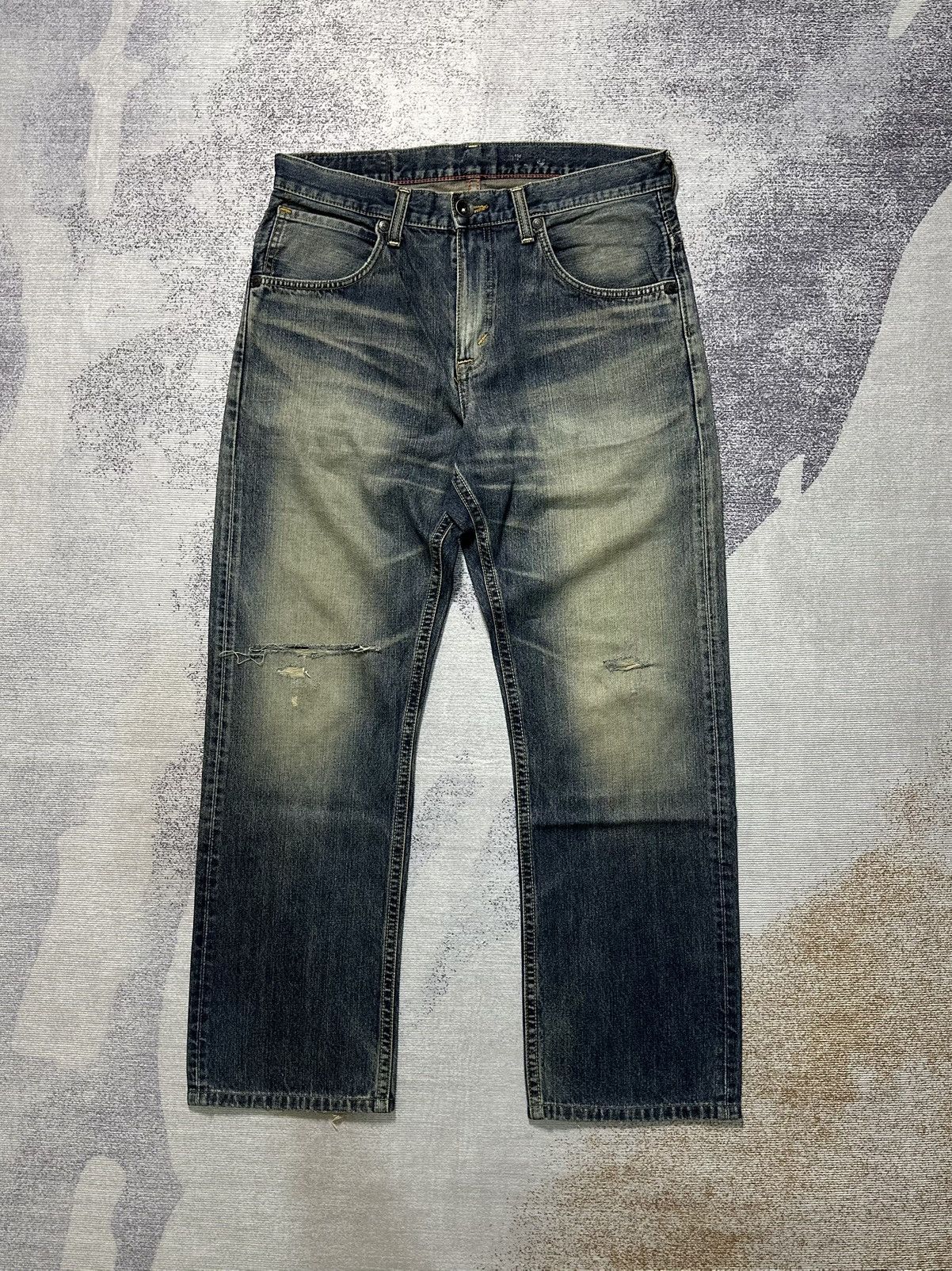 Undercover × Uniqlo 2000s Edwin Mud Washed Denim 405 Size US 33 - 1 Thumbnail