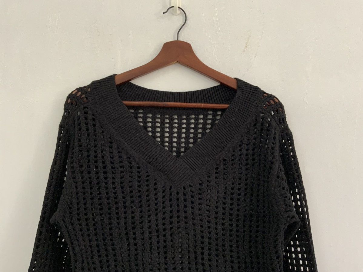 Unsound Rags PLST Connie Cotton Crochet Open Knit Pullover Vneck Sweater Size US M / EU 48-50 / 2 - 3 Thumbnail