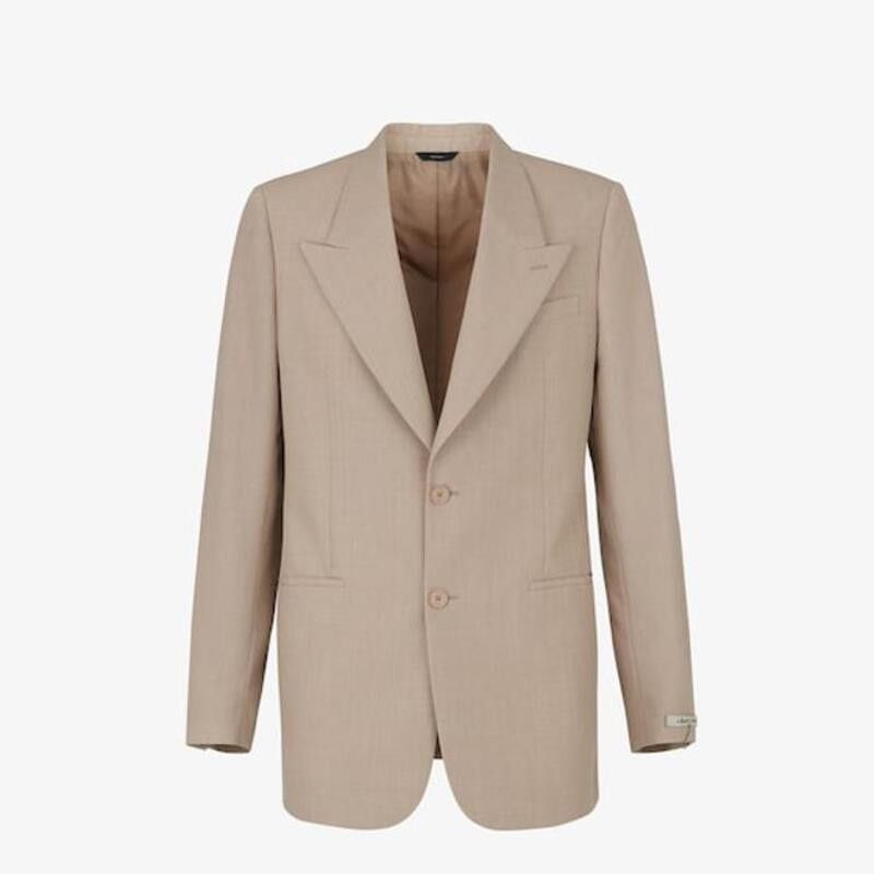 Fendi o1s1wg111025 Jacket in Beige Size US L / EU 52-54 / 3 - 1 Preview