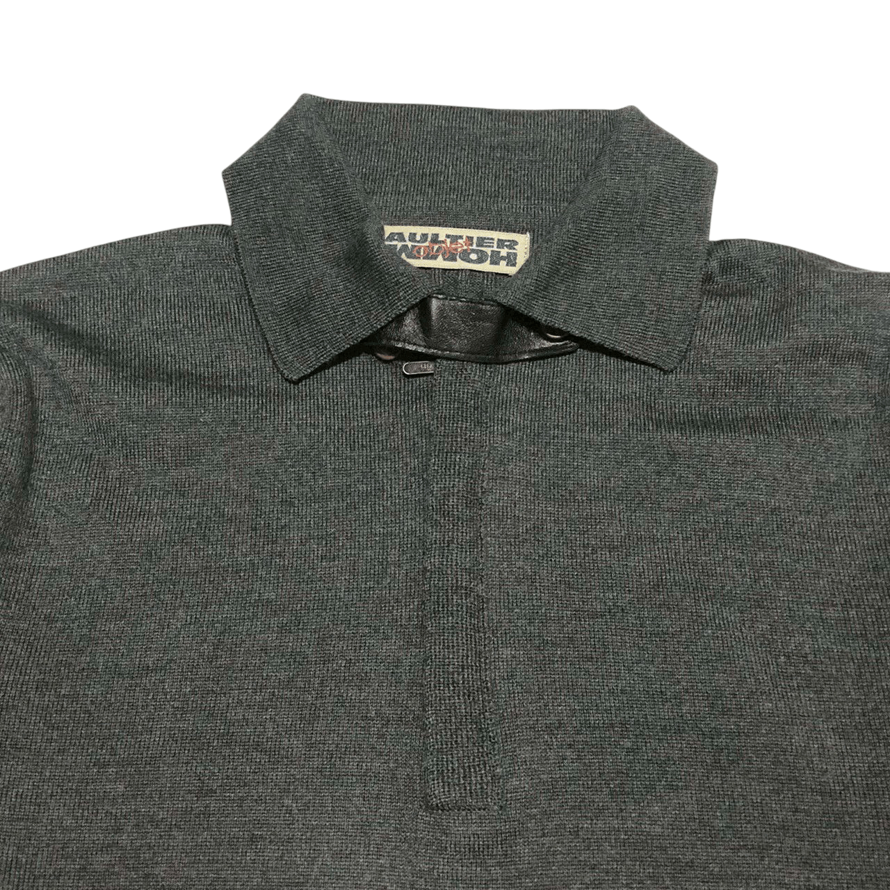 Gaultier Homme Objet Vintage Gaultier Homme Objet Wool Button Pullover Size US M / EU 48-50 / 2 - 2 Thumbnail