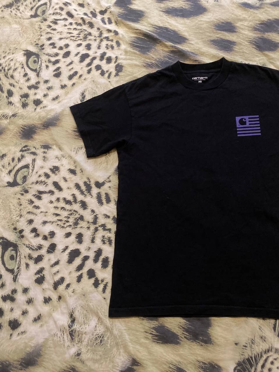 Carhartt Vintage black big prit T-Shirt Carhartt logo crazy Y2K Size US XS / EU 42 / 0 - 7 Thumbnail