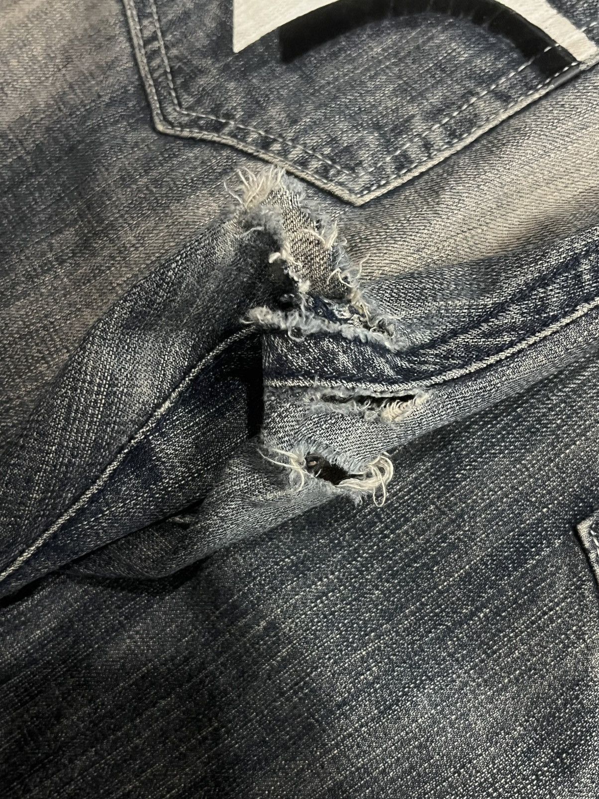 Von Dutch ⚡️Grunge⚡️Vintage Von Dutch Embroidery Patch Black Faded Jeans Size US 34 / EU 50 - 10 Thumbnail