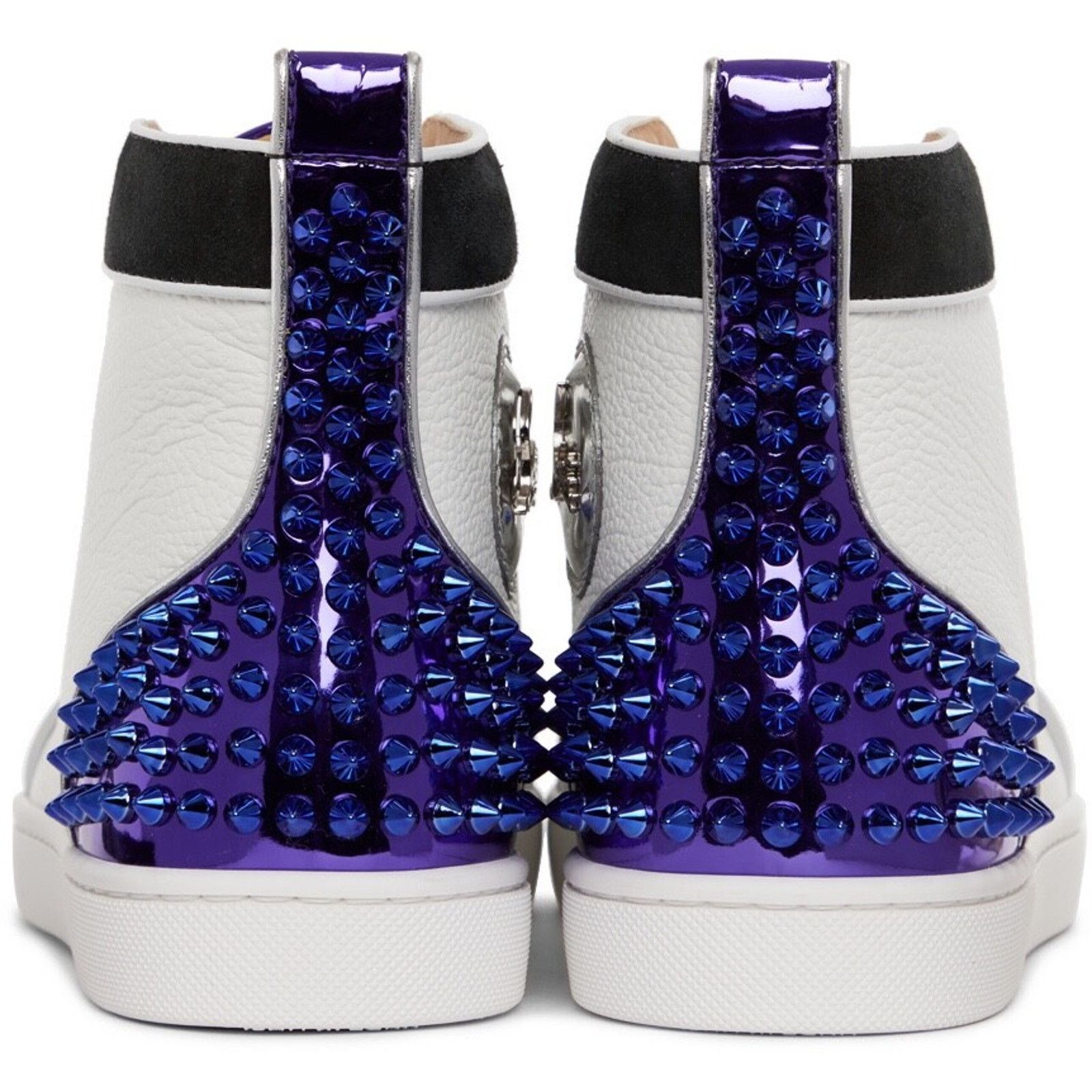 Christian Louboutin Christian Louboutin Mens Rantus Spikes White High Top Sneake Size US 10.5 / EU 43-44 - 10 Thumbnail