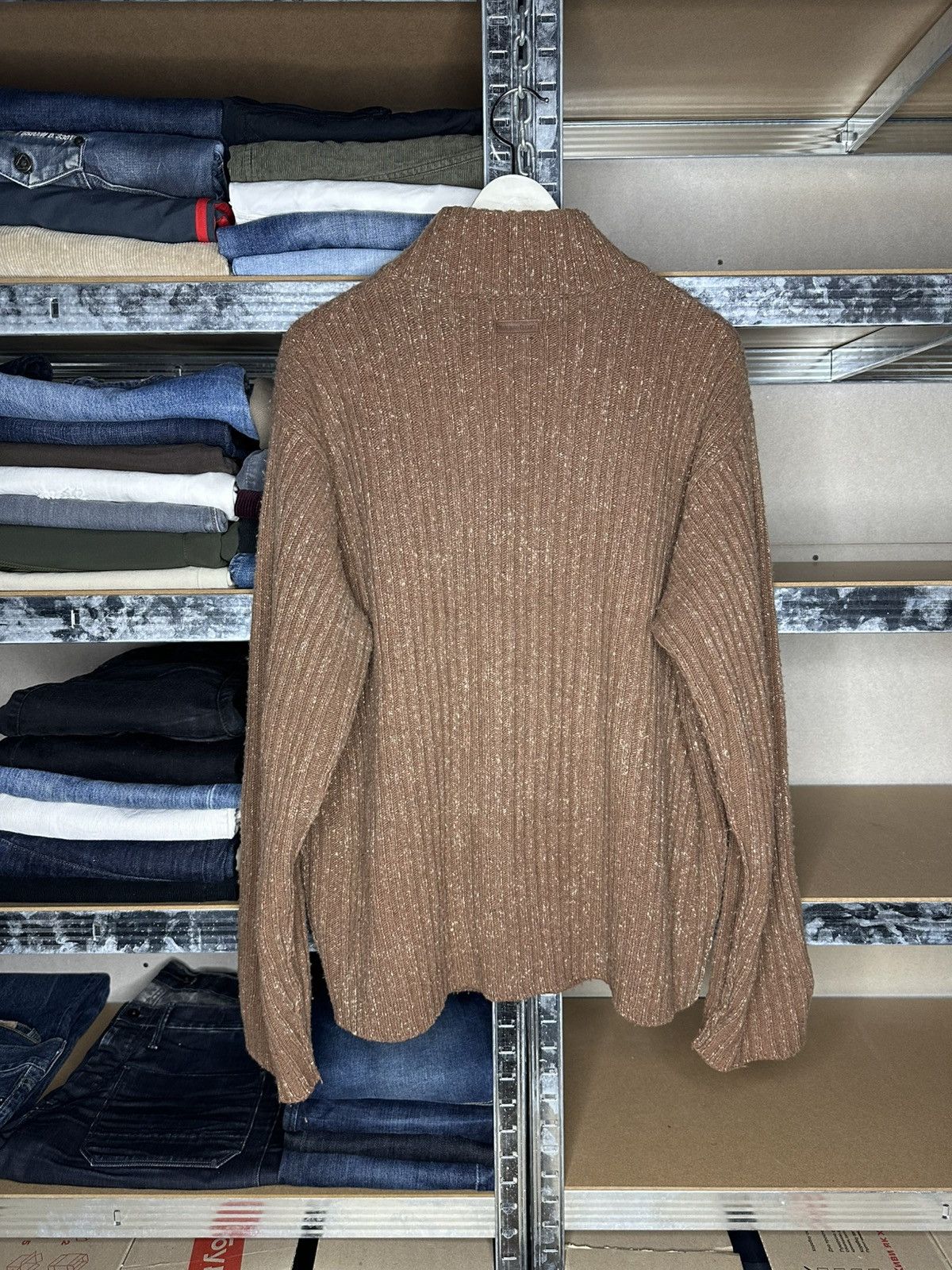 Marlboro Classics Marlboro Classics Wool Knit Zip Sweater Brown Men’s XXL Size US XXL / EU 58 / 5 - 2 Thumbnail