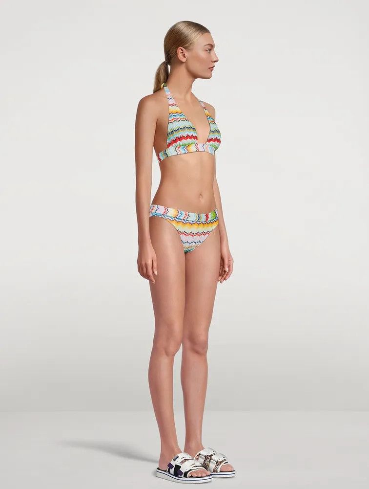 Missoni o1mle0824 Triangle Bra Bikini in Multicolor Size M / US 6-8 / IT 42-44 - 5 Thumbnail
