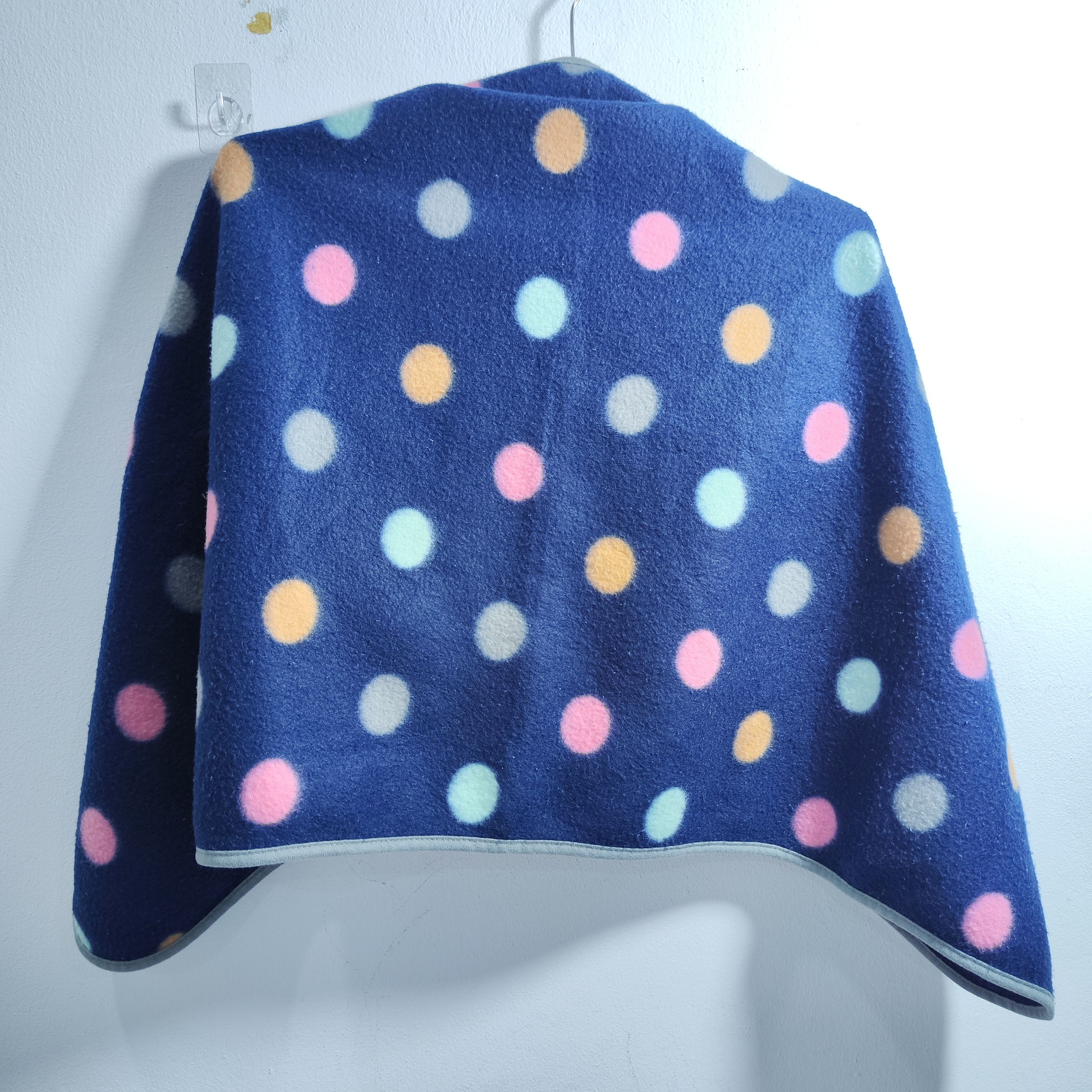Beams Plus Buttoned Shawl Beams Blue Polka Dot Size ONE SIZE - 2 Thumbnail