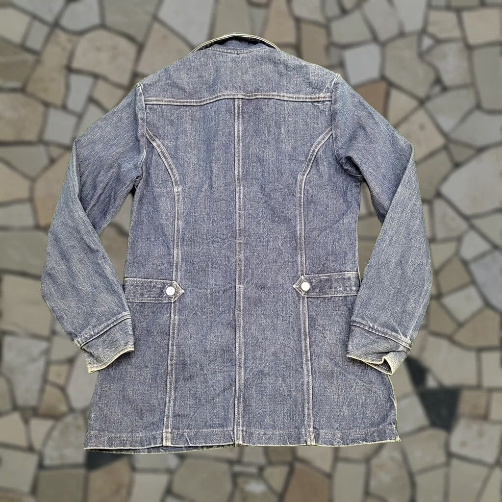 Wrangler VINTAGE Wrangler Jacket XS 80s Dark-Wash Denim Long Sleeve Men Size US XS / EU 42 / 0 - 1 Thumbnail