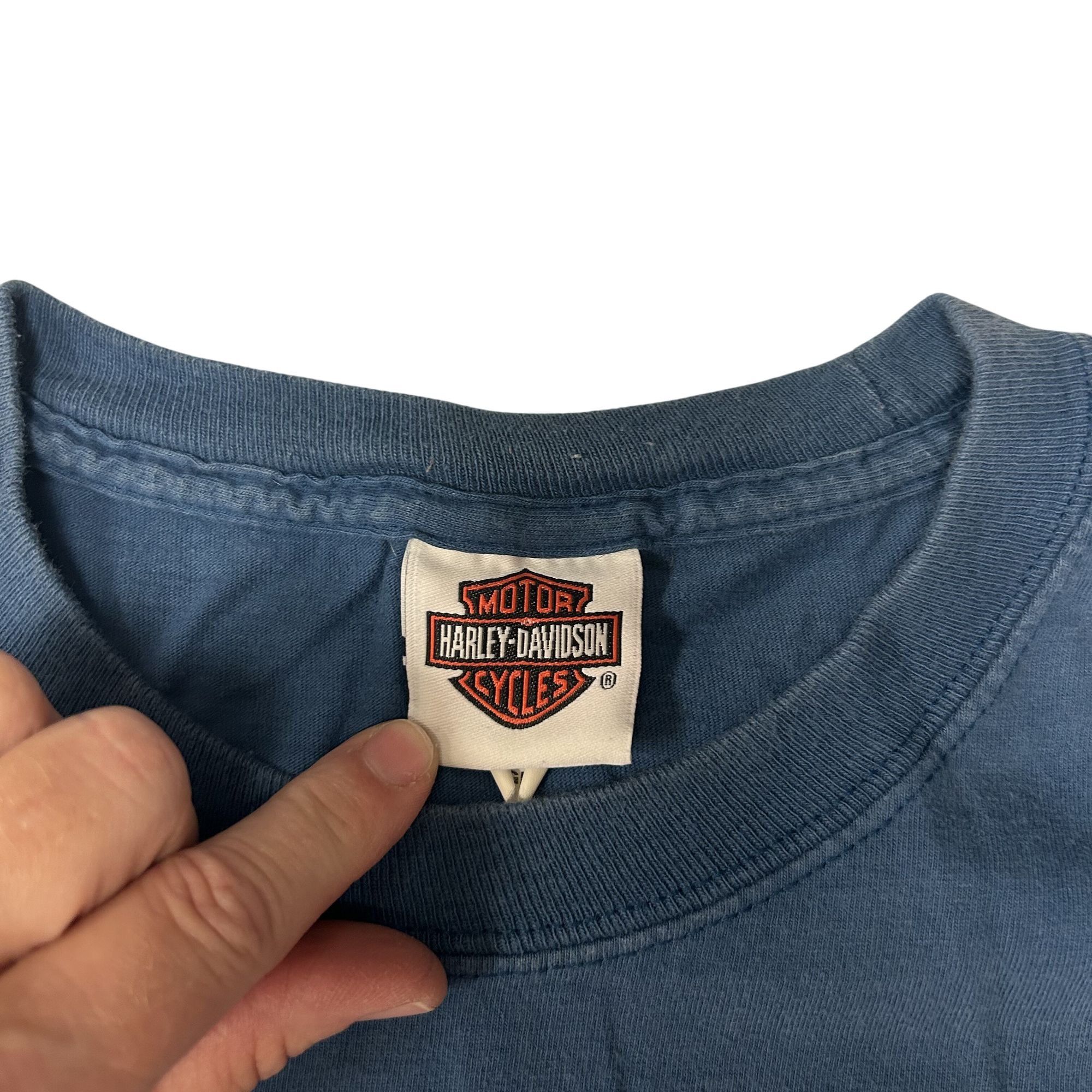 Harley Davidson REPTILE Cruising Motorcycle ALLIGATOR Biker BAD TO THE BONE Size US L / EU 52-54 / 3 - 4 Thumbnail