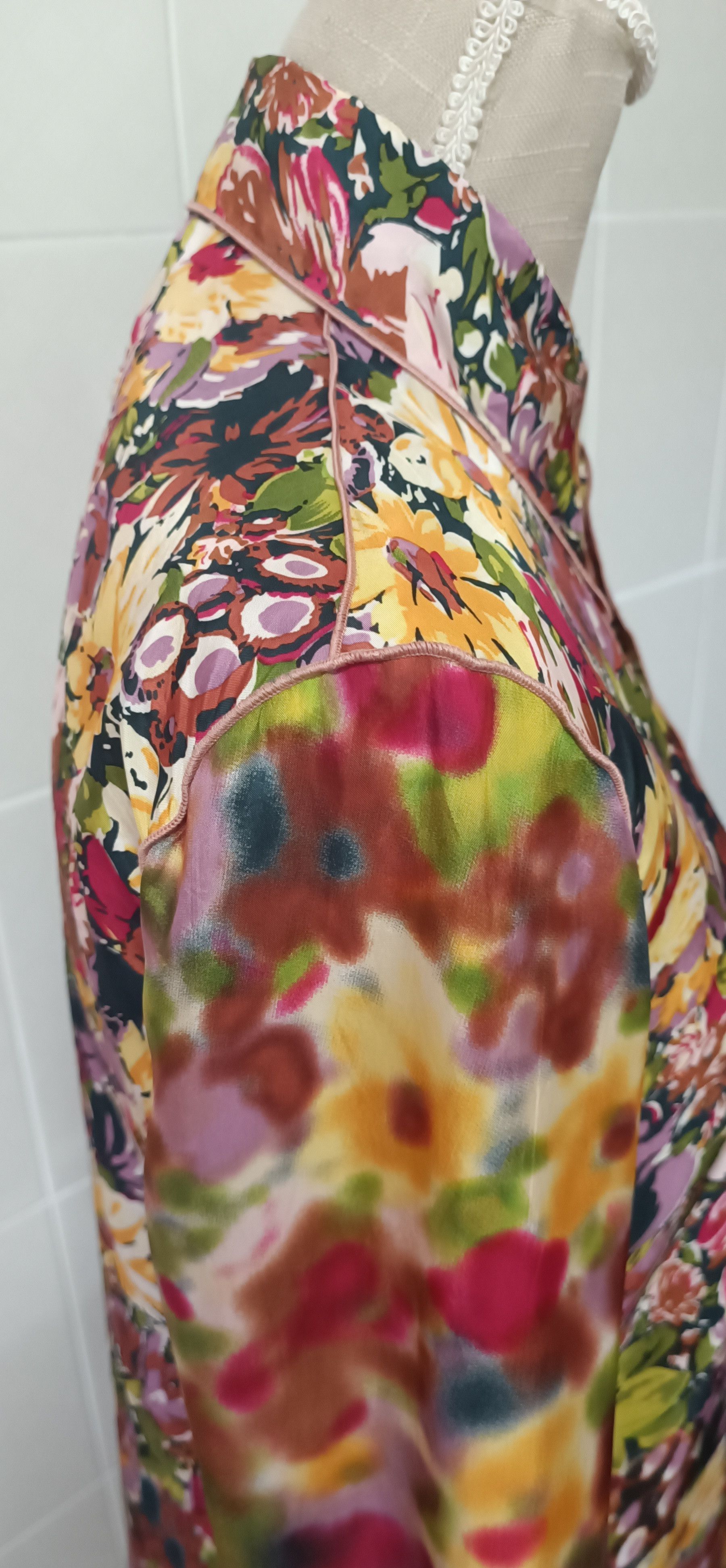 Jean Paul Gaultier SS2001- Satin flower tie-dye shirt Size M / US 6-8 / IT 42-44 - 19 Thumbnail