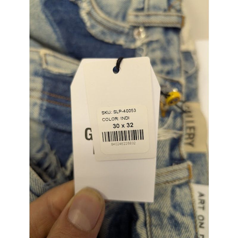 Gallery Dept. o1rshd1 Patchwork Flared Denim Jeans in Indigo Blue Size US 30 / EU 46 - 23 Thumbnail