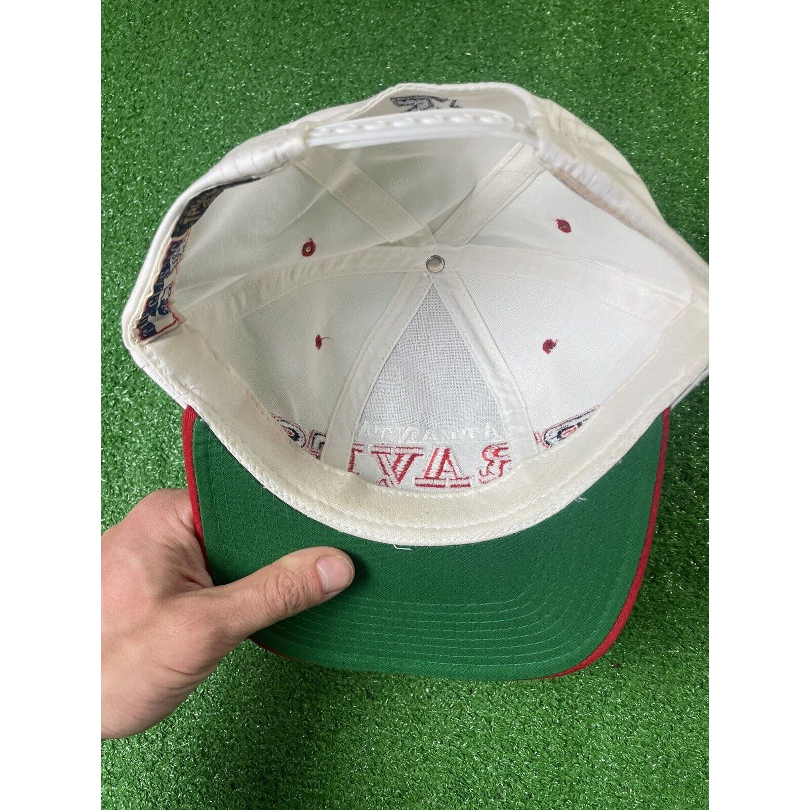 Starter Vintage 90s Starter Atlanta Braves MLB Snapback Hat USA Size ONE SIZE - 3 Thumbnail