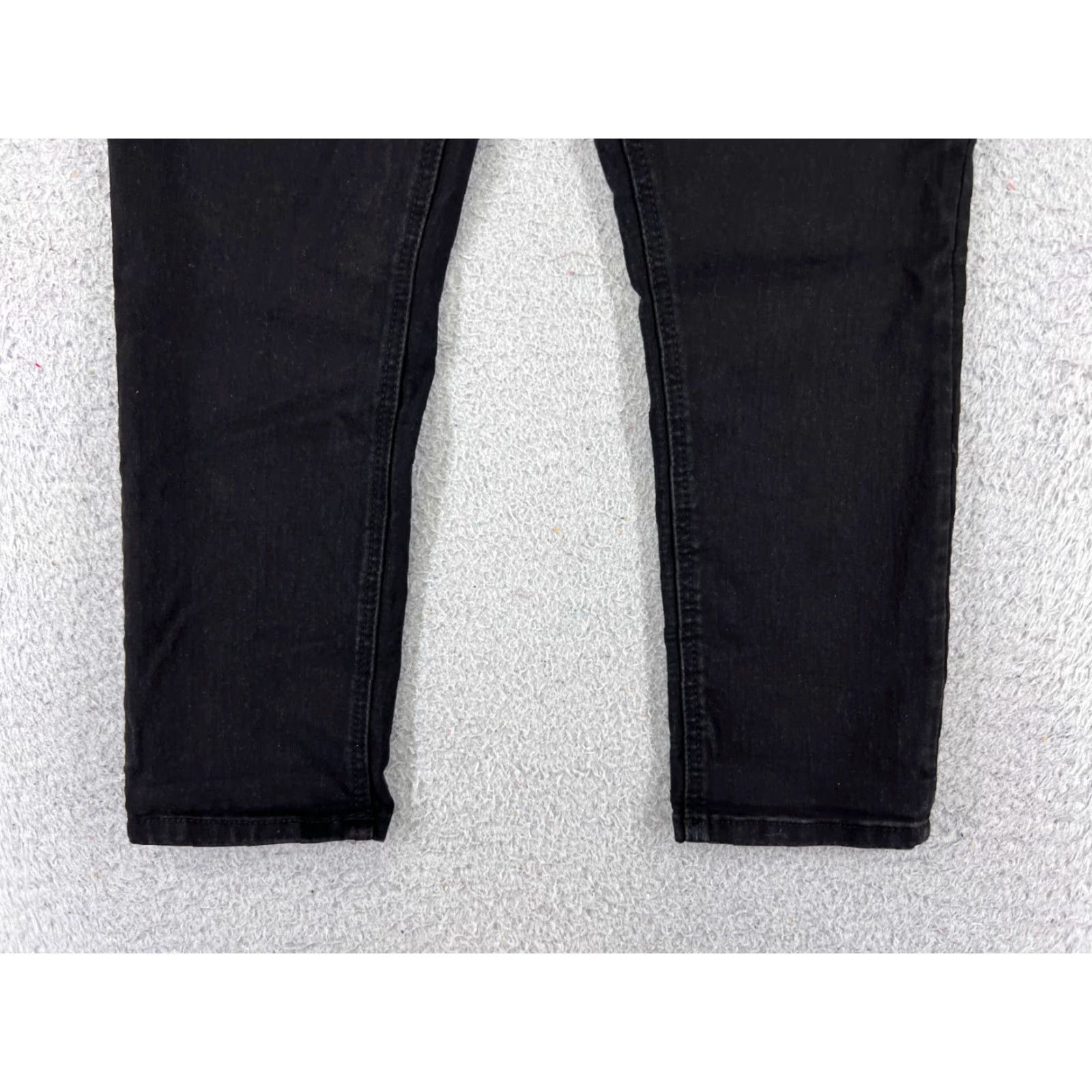 Vintage No Boundaries Jeans Women Black Denim 26x23 High Rise Crop Straight Leg 11 Regular 5-Pocket Cowboy Southwestern Designer Vintage No Size 32" / US 10 / IT 46 - 2 Thumbnail