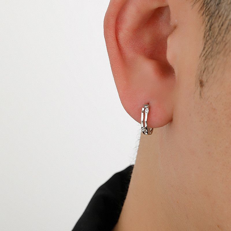 Jewelry × Sterling Silver Matchless Earrings One Pairs Chrome Jewelry Size ONE SIZE - 4 Thumbnail