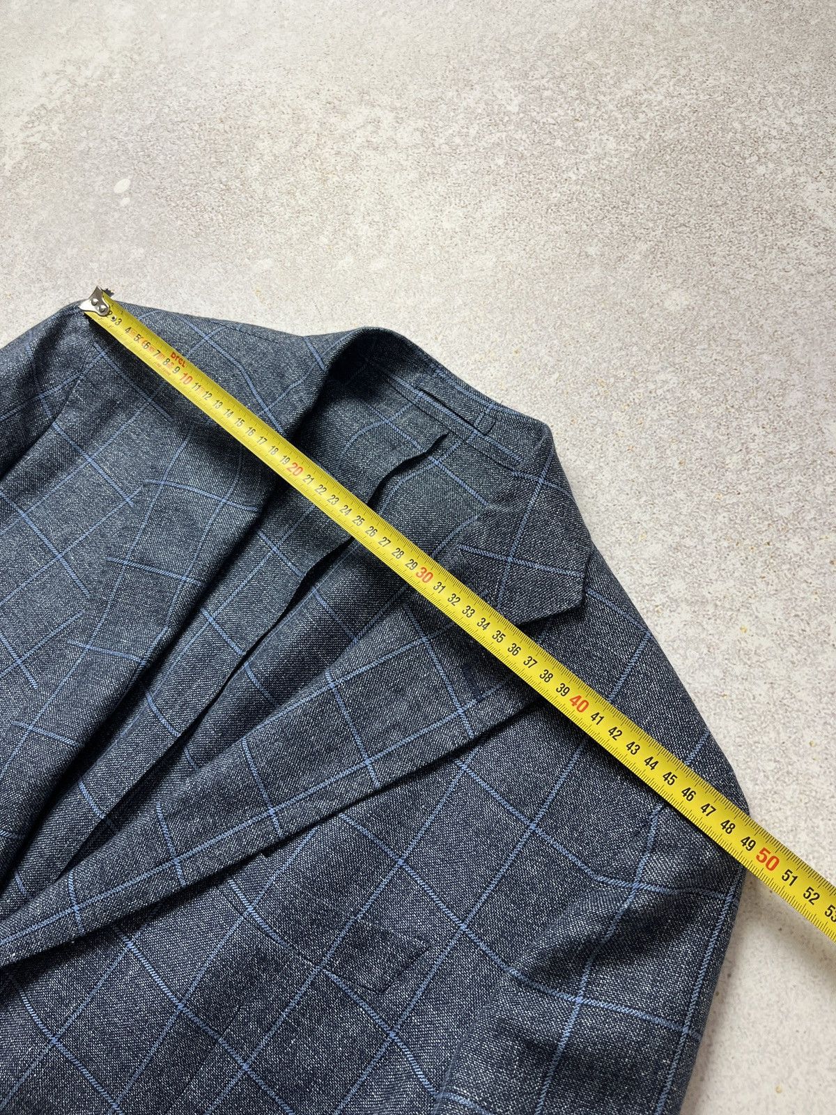 L.B.M. 1911 LBM 1911 Tailored Blue Check Patch Pocket Sportcoat Blazer Size 46R - 13 Thumbnail
