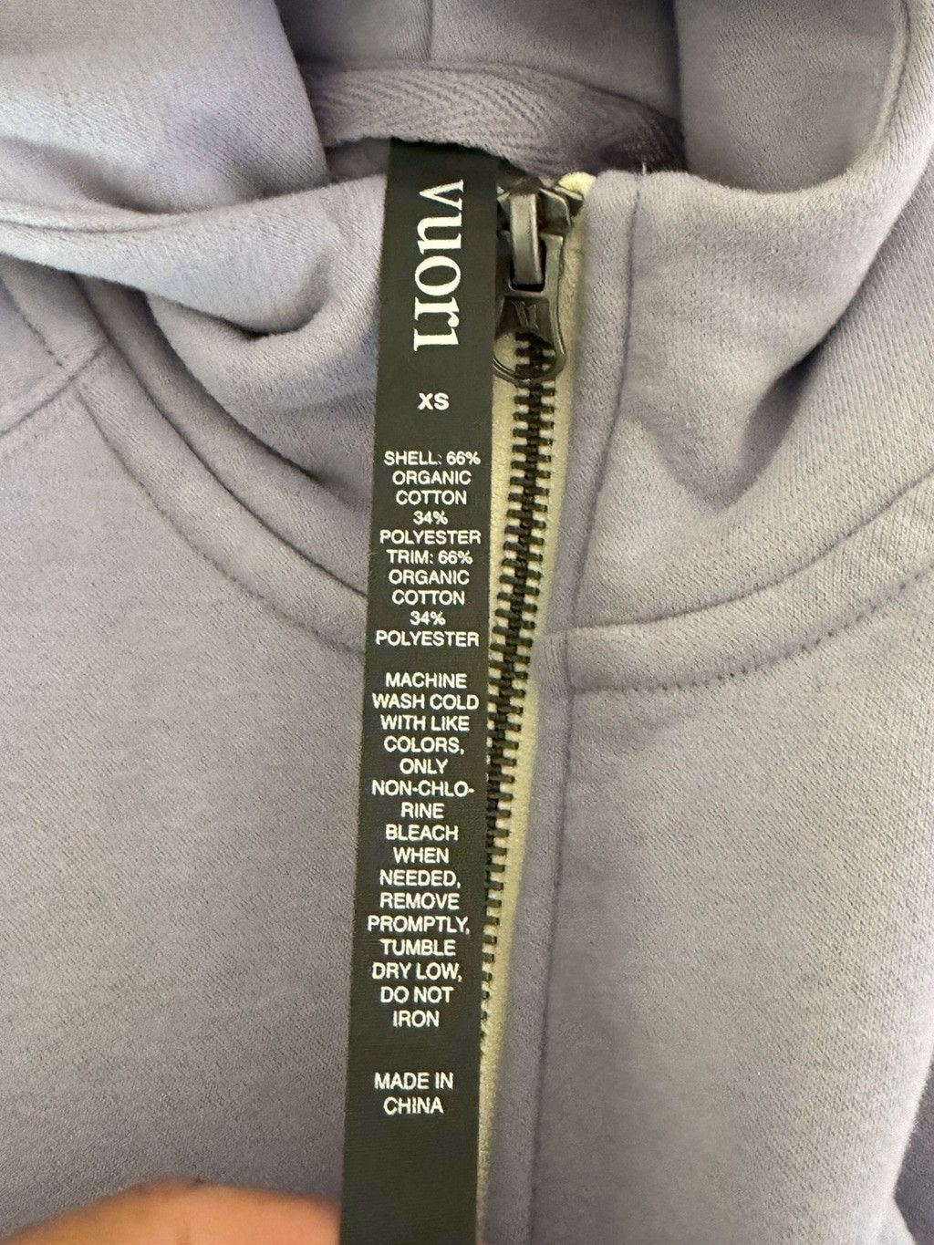 Vuori VUORI RESTORE HALF ZIP HOODIE LAVENDER MIST COLOR SIZE XS Size XS / US 0-2 / IT 36-38 - 7 Thumbnail