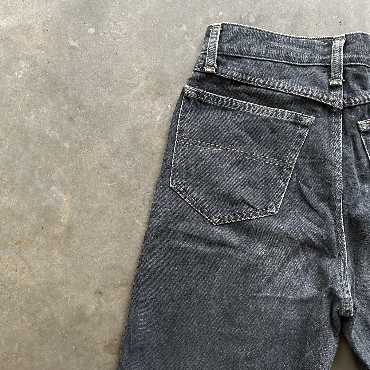 Japanese Brand W27 🔥 Vintage Bobson Black Sick Denim Jean Pant Size US 27 - 13 Thumbnail