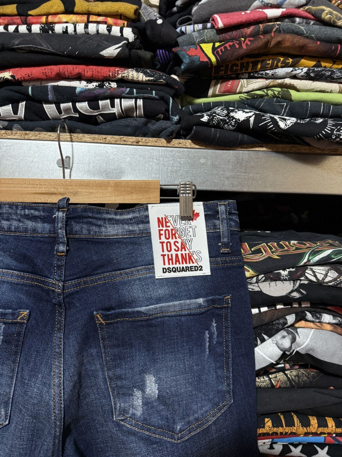 Dsquared2 Rare Luxury Dsquared2 Distressed Denim Navy Jeans Y2K Hype Size US 32 / EU 48 - 8 Thumbnail