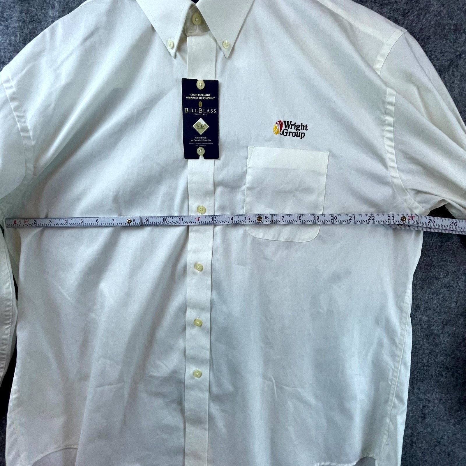 Bill Blass Bill Blass Wrinkle Free Shirt Mens XL White Logo Button Down Size US XL / EU 56 / 4 - 5 Thumbnail