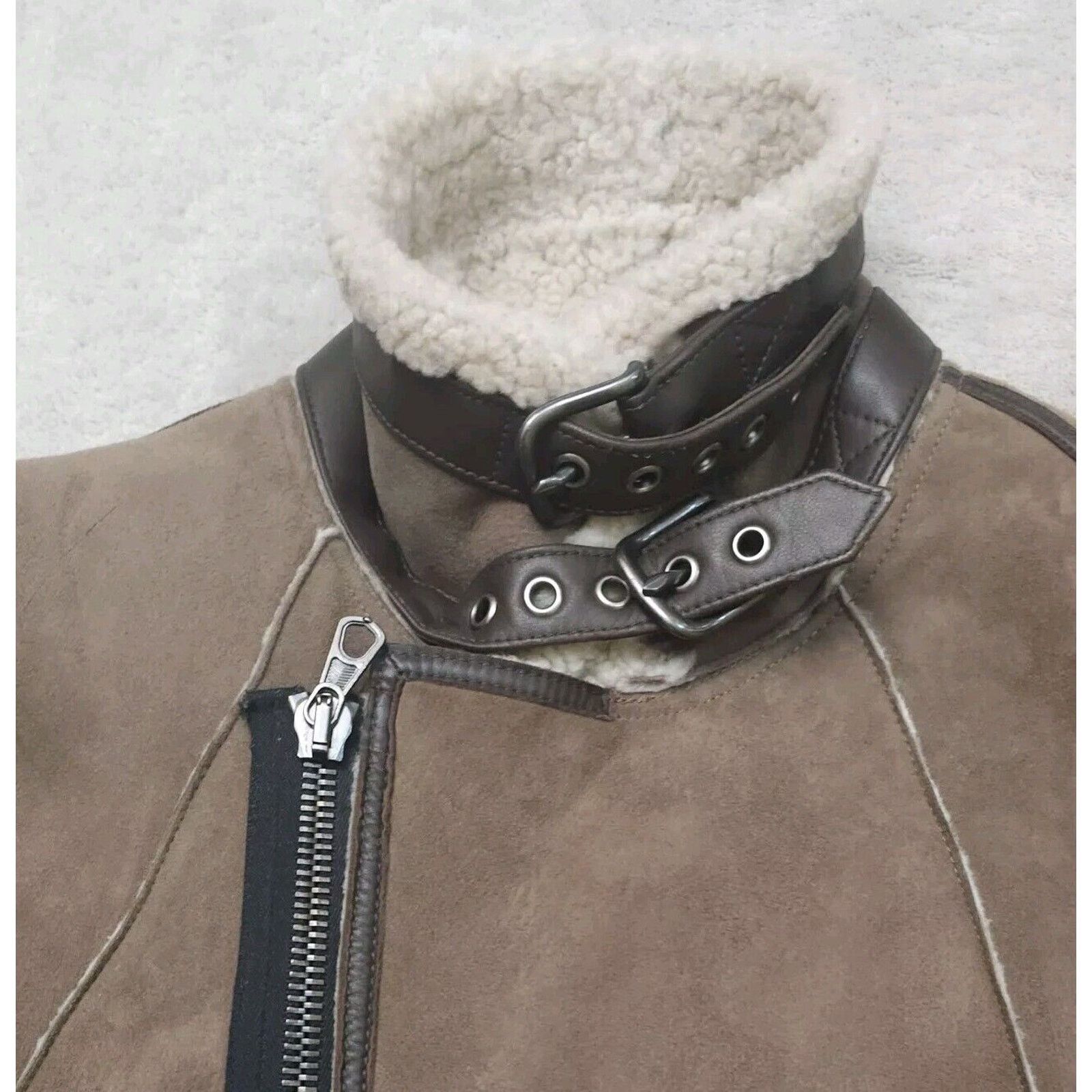 Rag & Bone Rag & Bone Vintage Shearling Lamb Suede Bomber Sz 40 $2295 Size US XXS / EU 40 - 6 Thumbnail