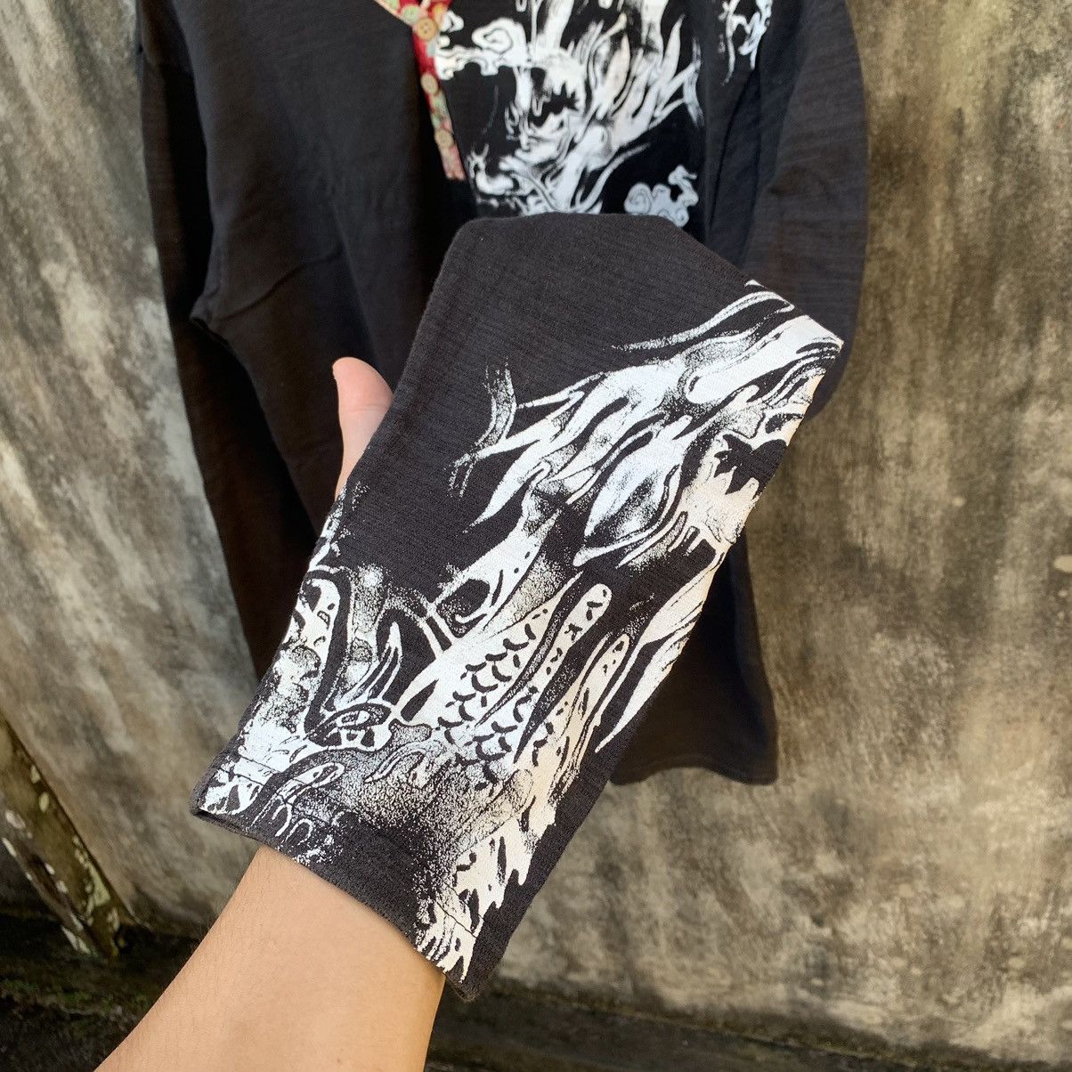 Japanese Brand 🐉JAPANESE TRADITIONAL DRAGON LONG SLEEVE SUKAJAN STYLE🐉 Size US L / EU 52-54 / 3 - 11 Thumbnail