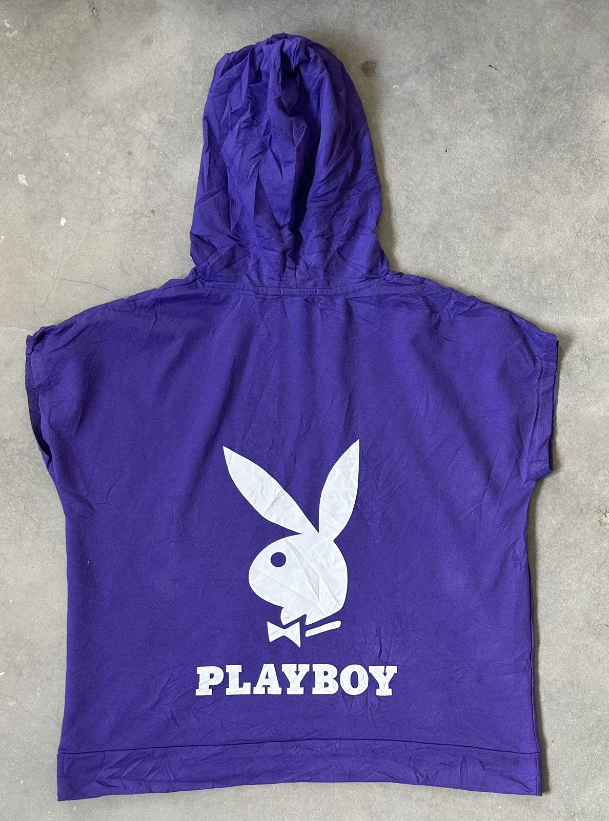 Playboy VINTAGE PLAYBOY SHORT SLEEVE HOODIE Size US L / EU 52-54 / 3 - 1 Thumbnail