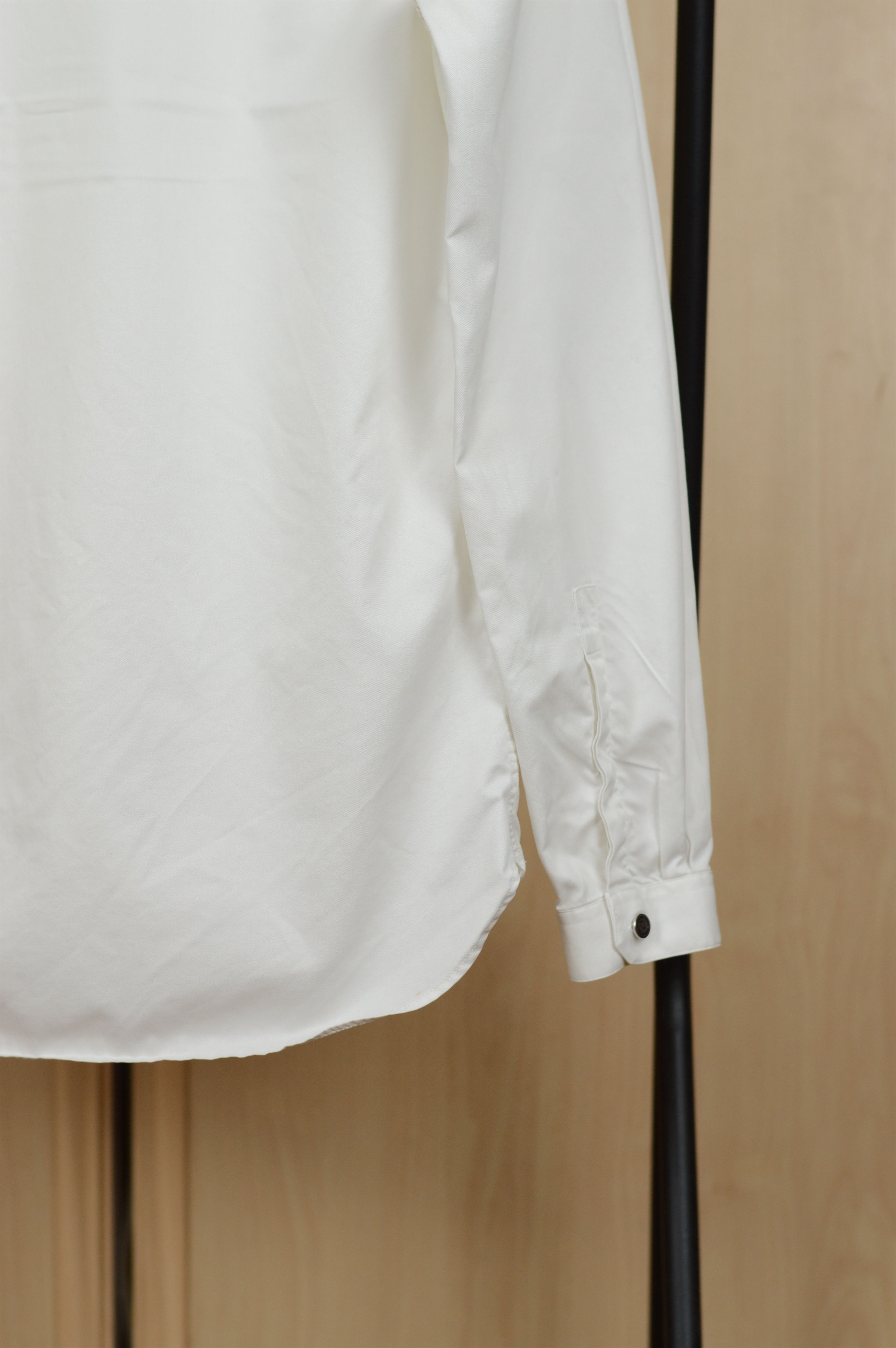The Kooples The Kooples White Band Collar Long Sleeve Shirt – Slim Fit Size US S / EU 44-46 / 1 - 6 Thumbnail