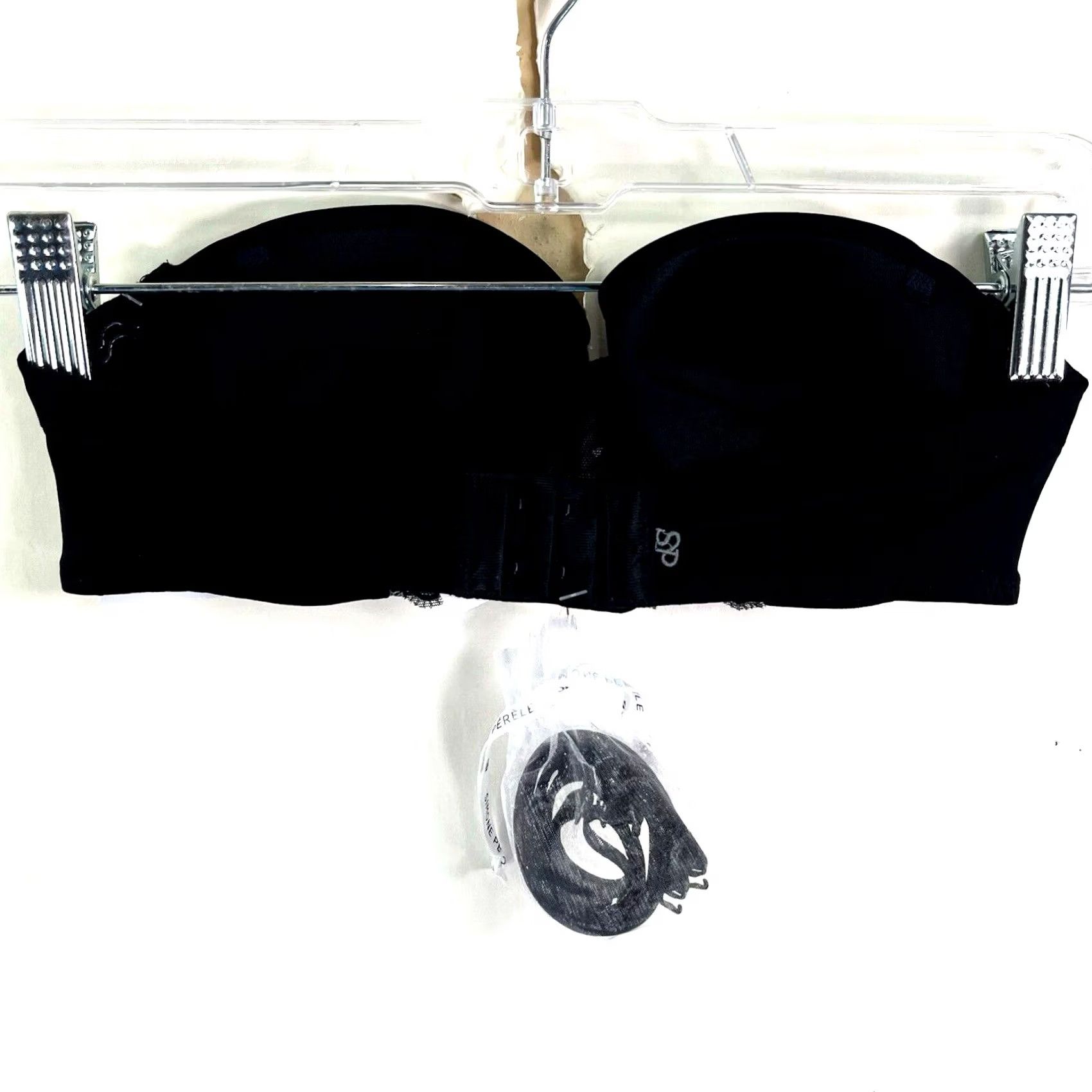 Vintage SIMONE PERELE Delice Bra UnderWire Demi Black 32B Size ONE SIZE - 4 Thumbnail