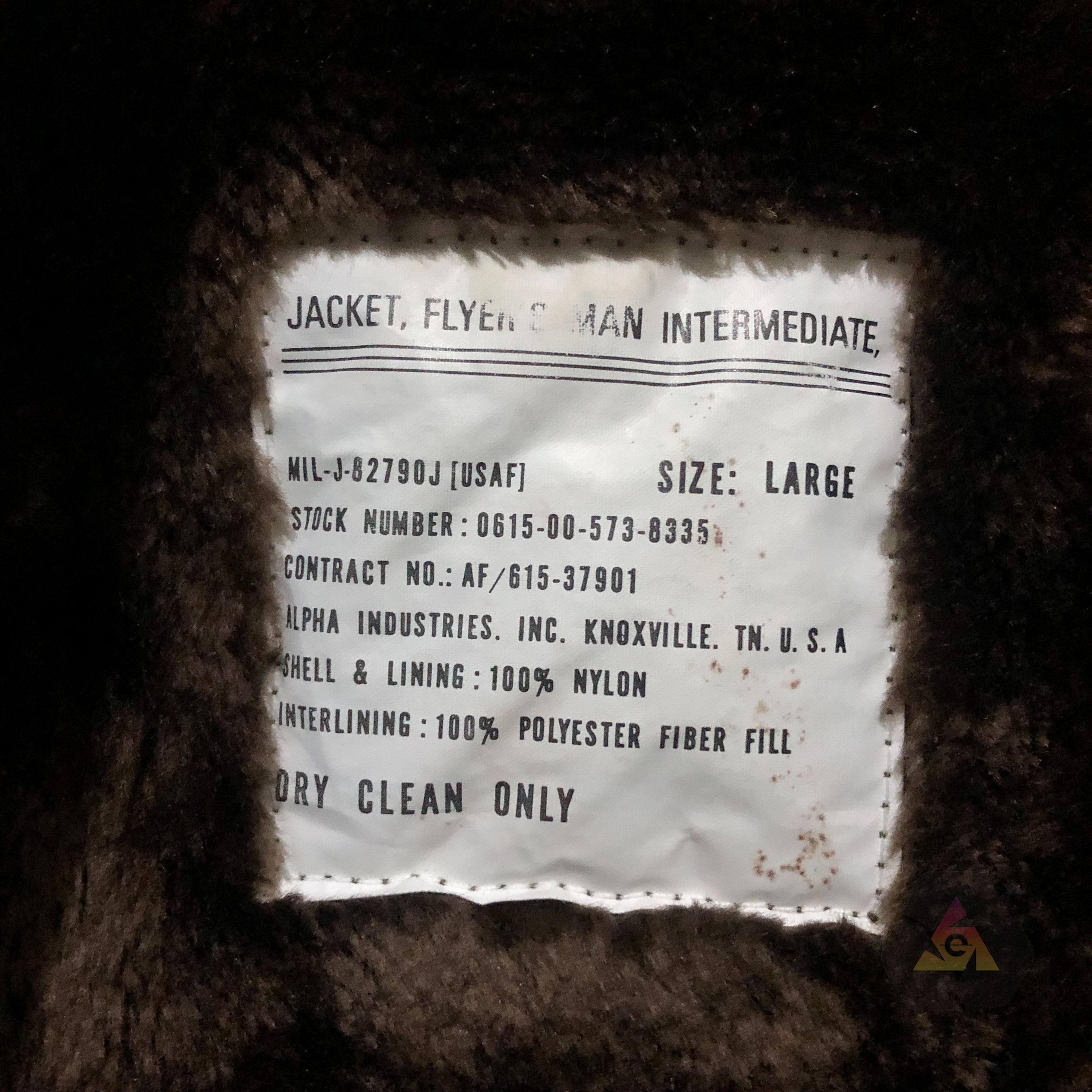 Alpha Industries Vintage Alpha Industries Flayer's Mil-J-82790J USAF Bombers Size US L / EU 52-54 / 3 - 11 Thumbnail