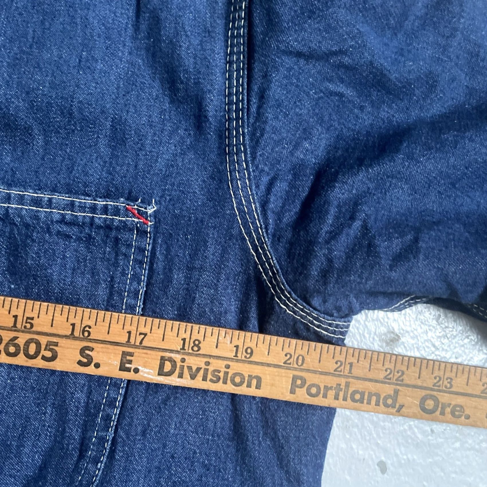 Sears Vintage Sears Denim Workwear Jacket Lined Chore Cotton S Blue Unisex Adults Size S USA 80s 70s 6sn Size US S / EU 44-46 / 1 - 3 Thumbnail