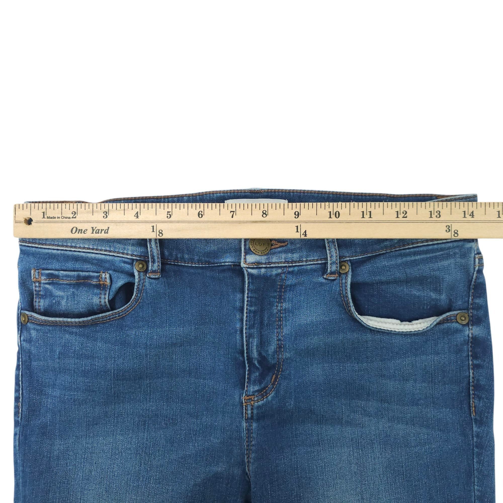 Loft Loft Legging Jean Mid Rise Womens Size 28/6 Stretch Medium W Size 28" / US 6 / IT 42 - 3 Thumbnail