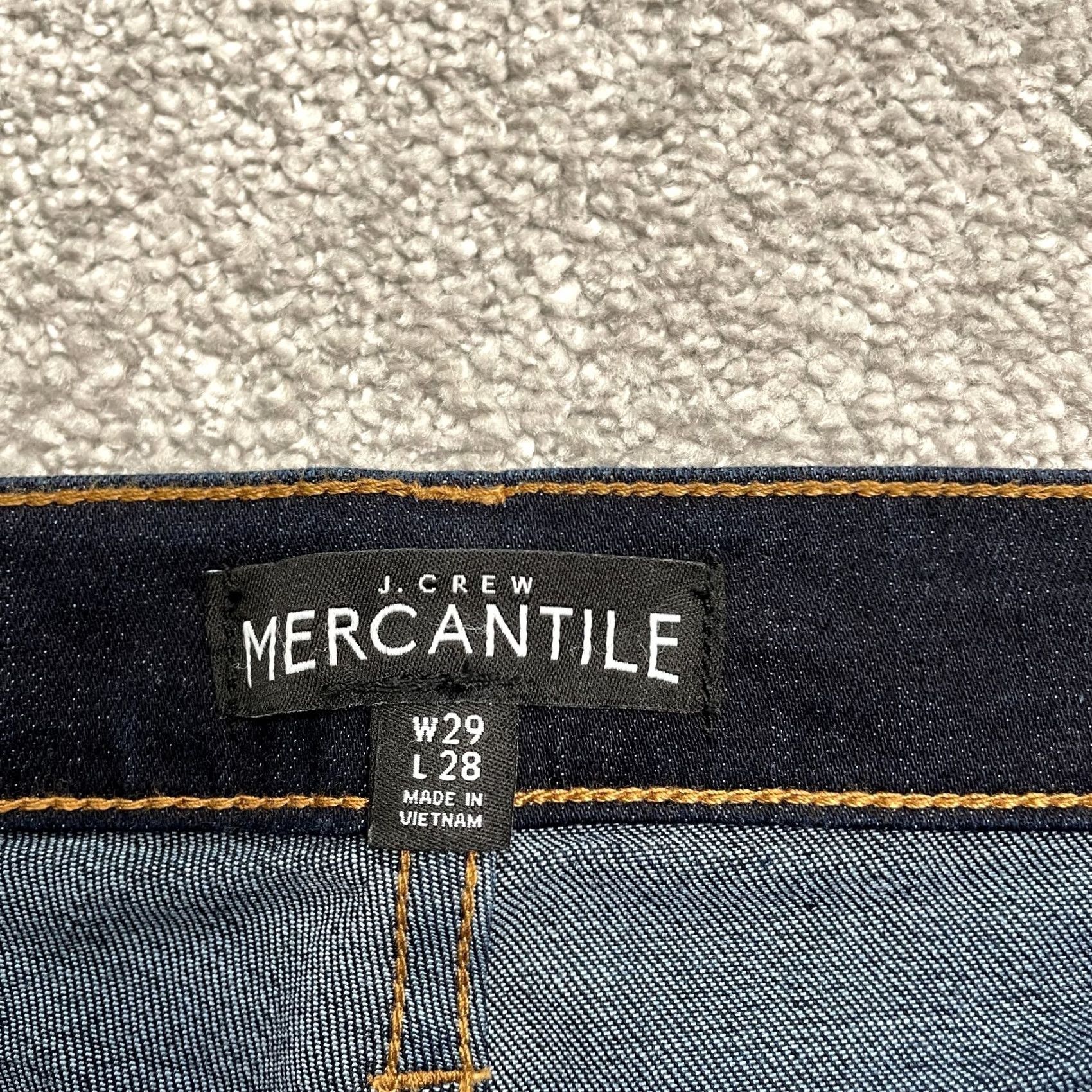 J.Crew J.Crew Mercantile Mid Rise Denim Jeans Womens W29 L28 Dark Wash Blue Straight City Preppy Mens Womens Size 29" - 5 Thumbnail