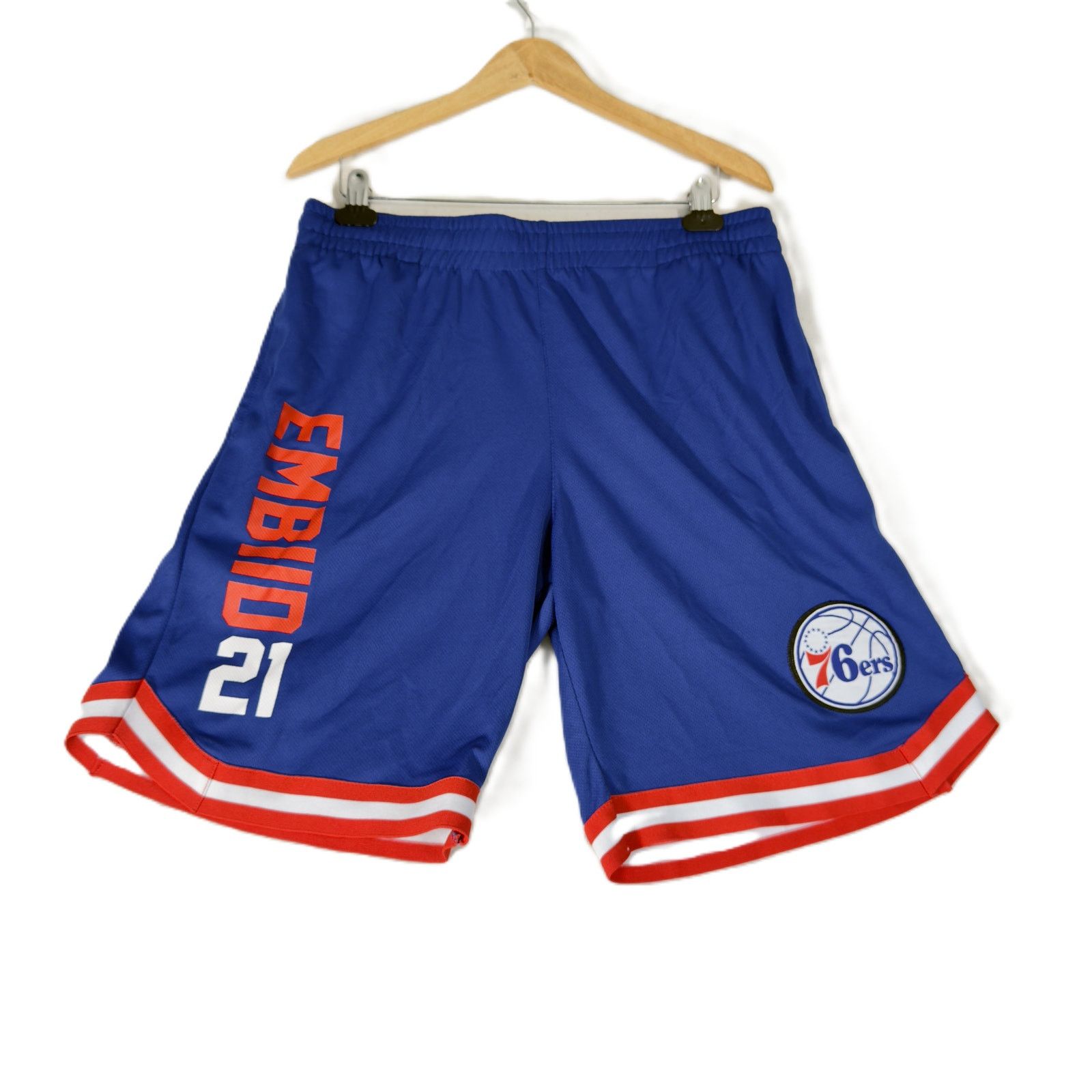 NBA NBA Official Licensed B ball Shorts L Phila 76er Embiid 21 Size US 38 / EU 54 - 1 Thumbnail