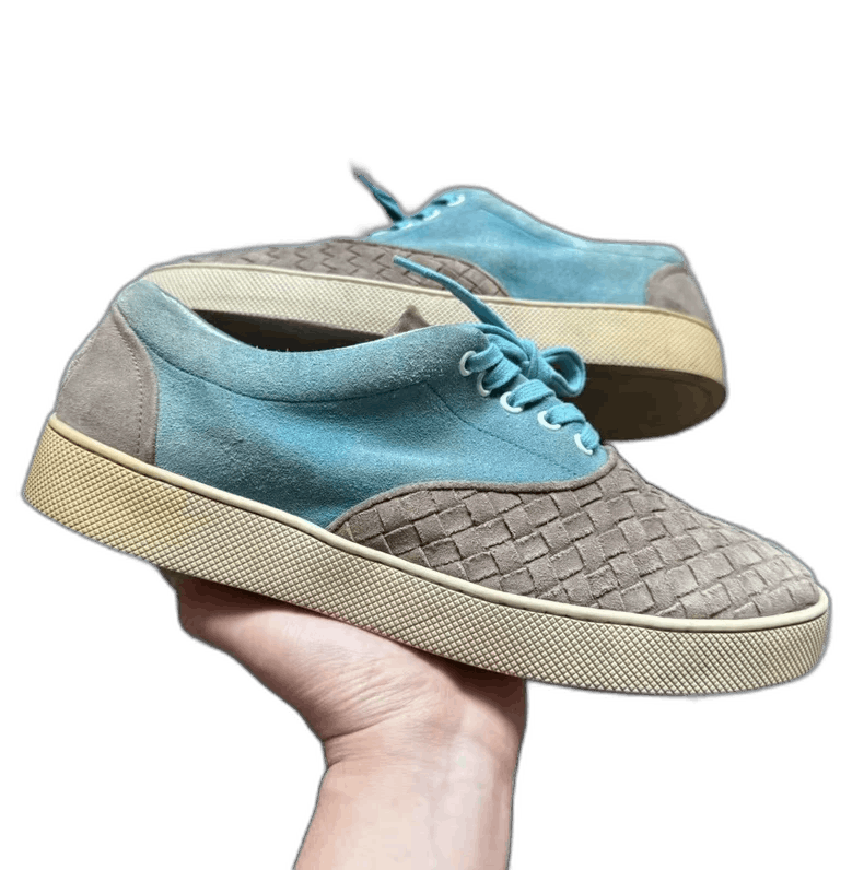Bottega Veneta Bottega Veneta Woven Suede Sneakers Size 42.5 Size US 9.5 / EU 42-43 - 1 Thumbnail