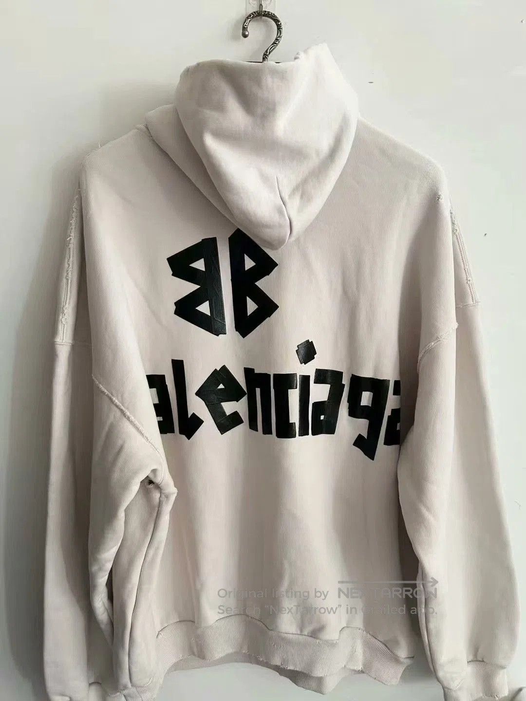 Balenciaga balenciaga beige hooded sweatshirt with tags. Size US L / EU 52-54 / 3 - 2 Thumbnail