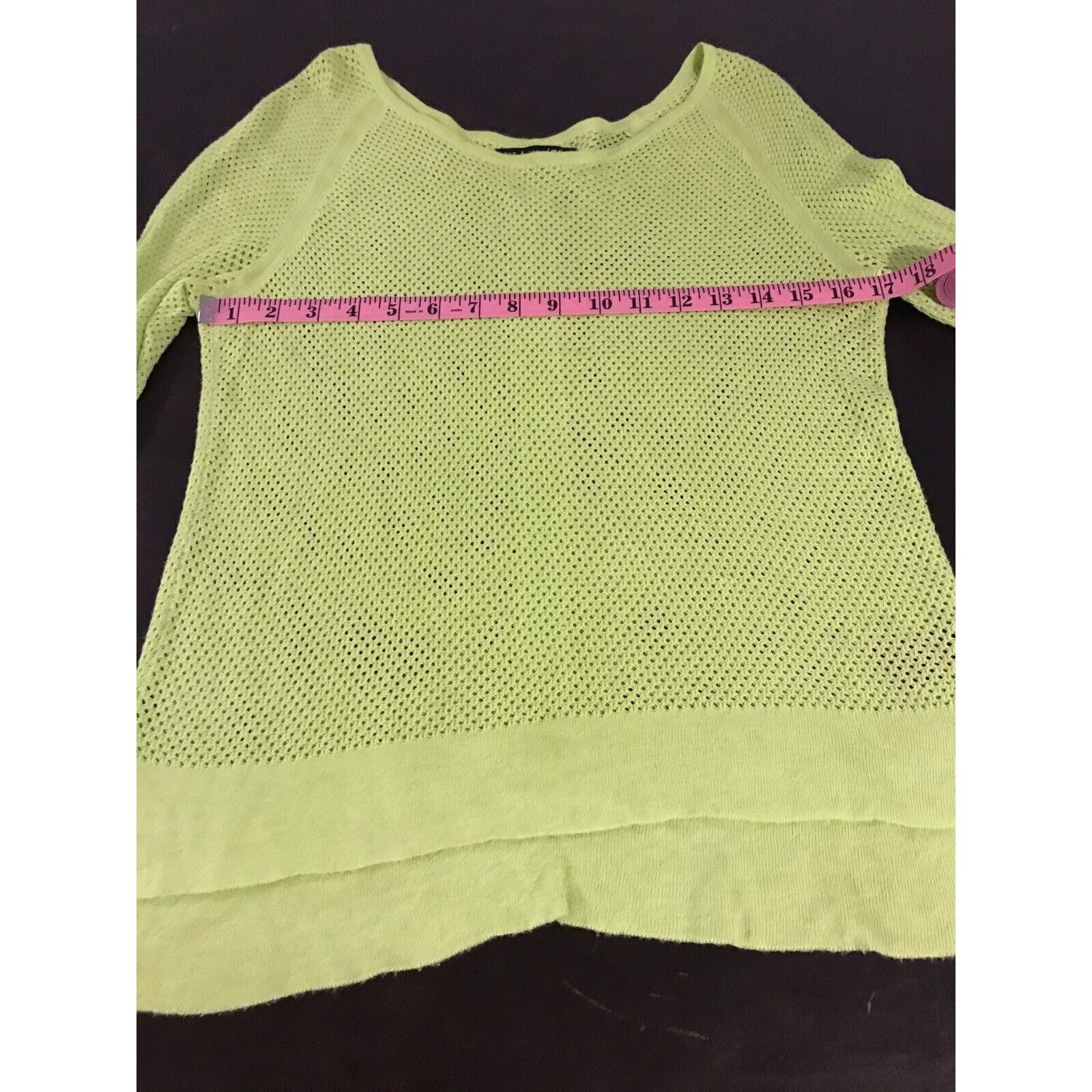 Rag & Bone Rag & Bone Katya Neon Lime Green Long-Sleeve Sweater - Small Size S / US 4 / IT 40 - 4 Thumbnail