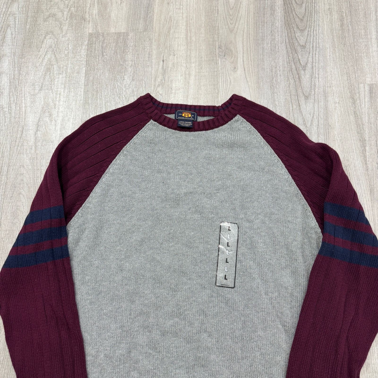 Vintage Vintage Route 66 Sweater Men's Large Gray Red Knit Crewneck Size US L / EU 52-54 / 3 - 2 Thumbnail