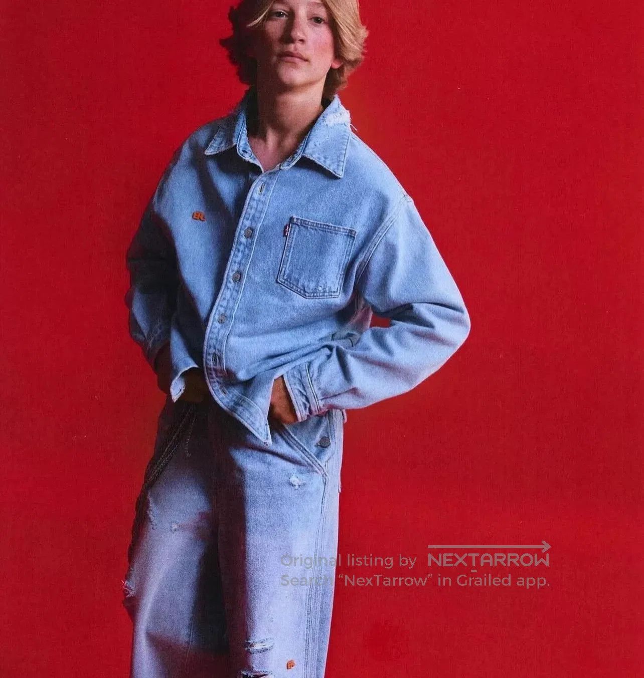 ERL ERL Levi's Collaboration Denim Shirt. Size US L / EU 52-54 / 3 - 8 Thumbnail