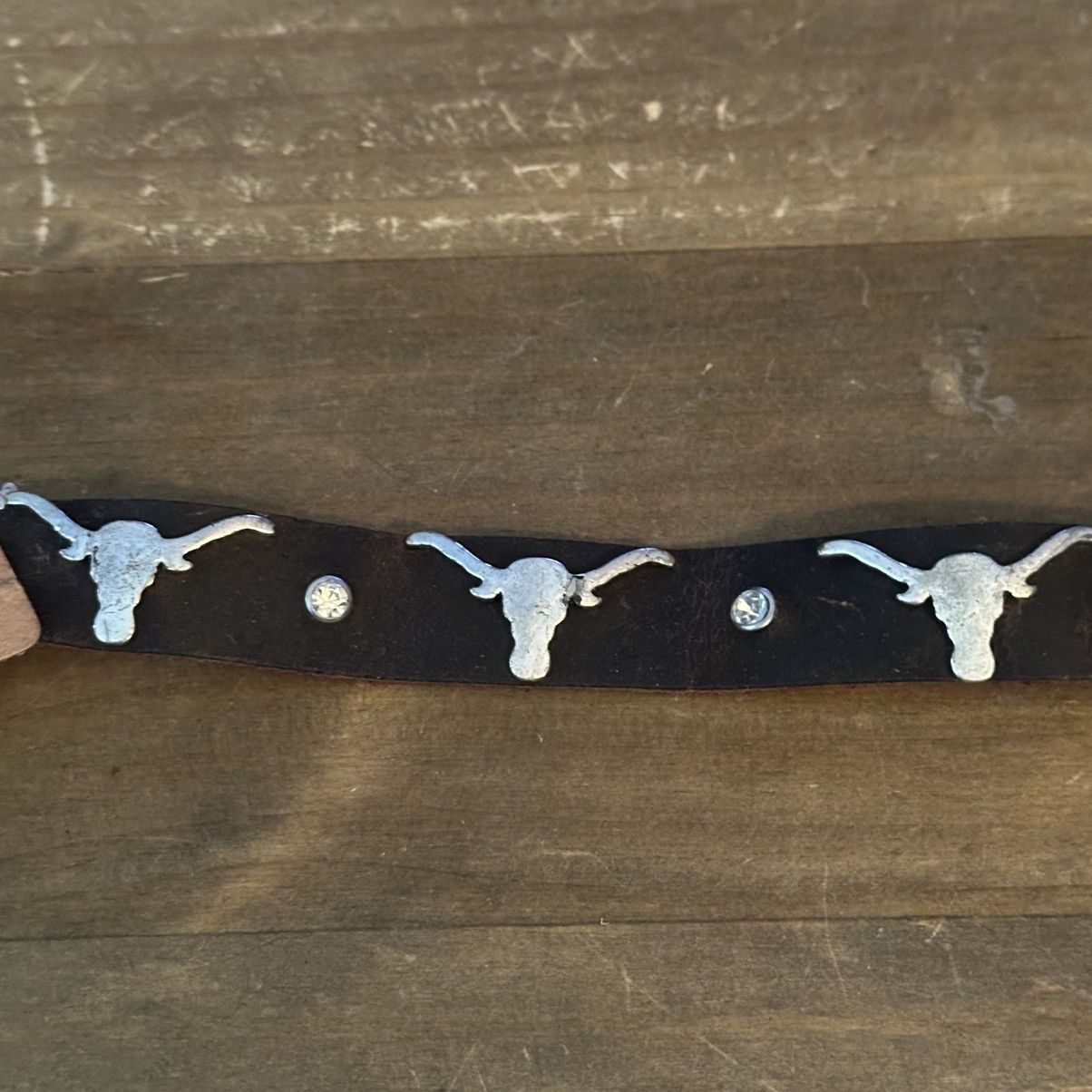 Other Lucky You steer head leather cowboy bracelet Size ONE SIZE - 5 Thumbnail