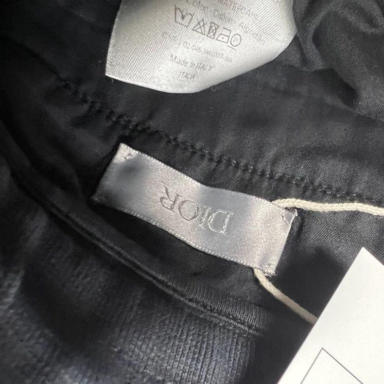Dior Size XS Black CD embroidered logo sweatpants 2501-Nextarro Size US 26 / EU 42 - 2 Thumbnail