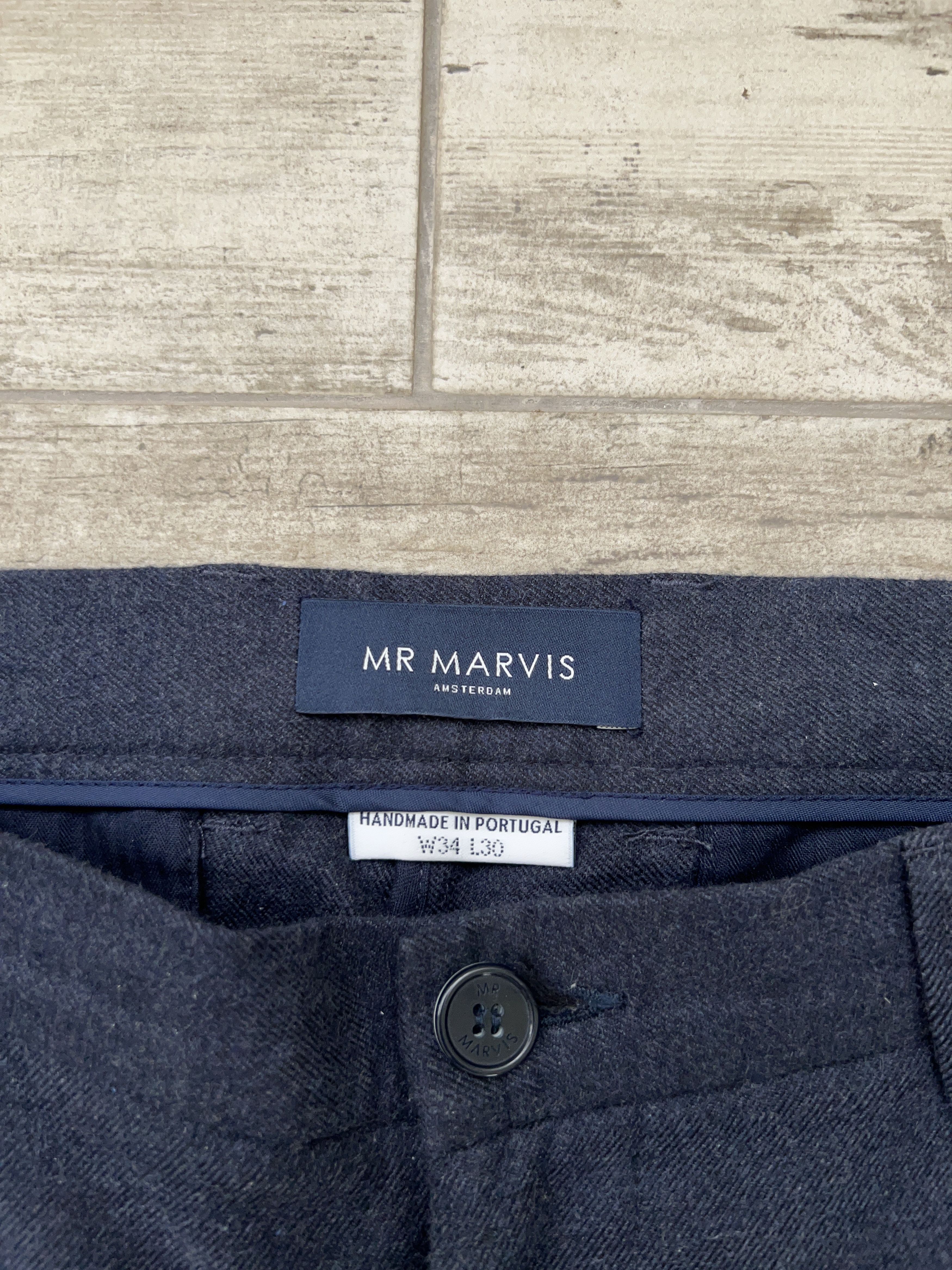 Designer Mens MR Marvis Cosmics Flannel Pants Trousers Size W34 L30 Size US 34 / EU 50 - 5 Thumbnail