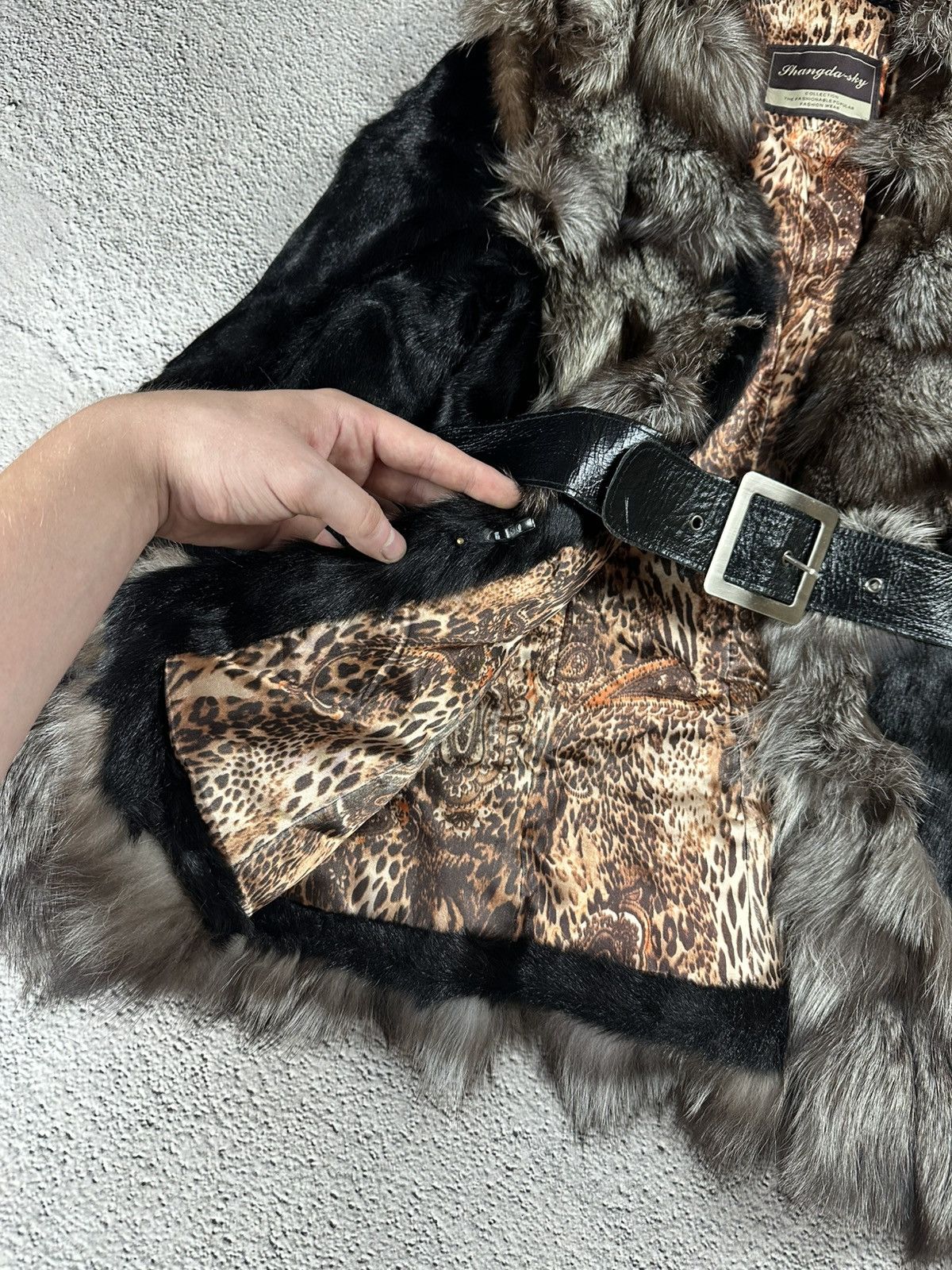 Other Vintage Fur Fuzzy Faux Jacket Japan Gothic Opium Y2K Coat Size M / US 6-8 / IT 42-44 - 7 Thumbnail