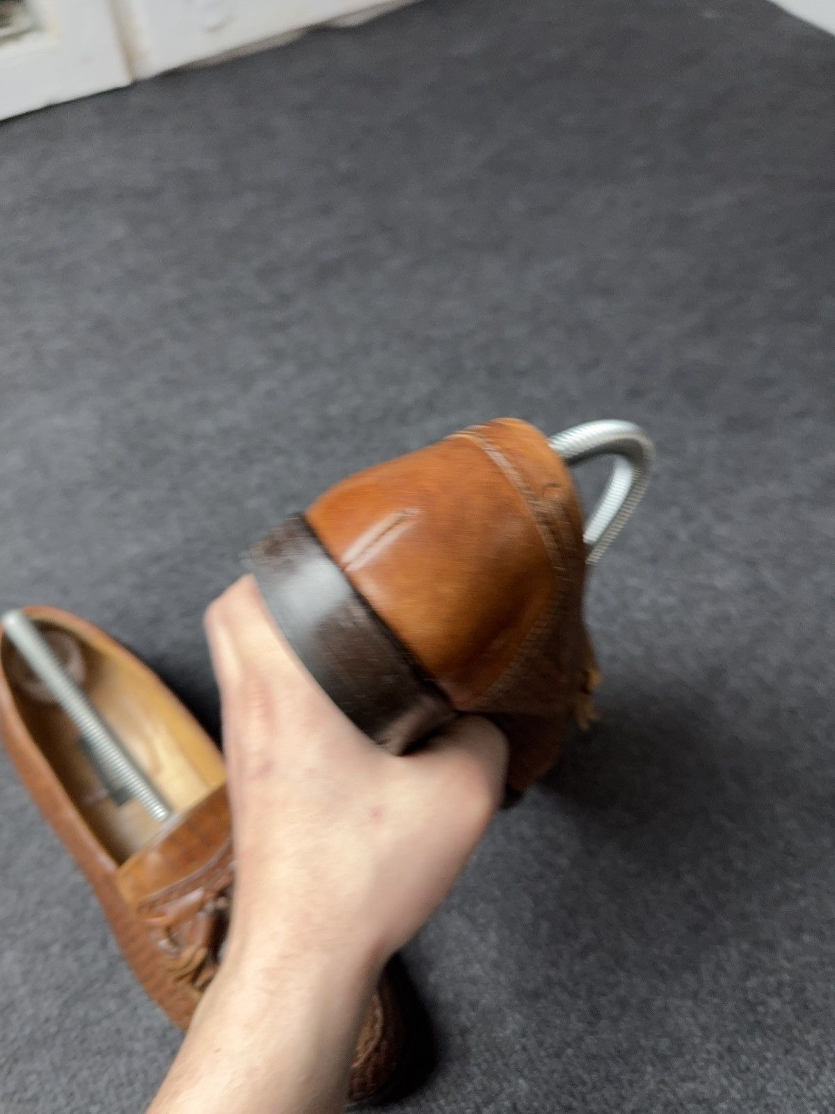 Bally Luxury Bally Woven Leather Tassel Loafers Brown Italy 42.5 Size US 9.5 / EU 42-43 - 11 Thumbnail