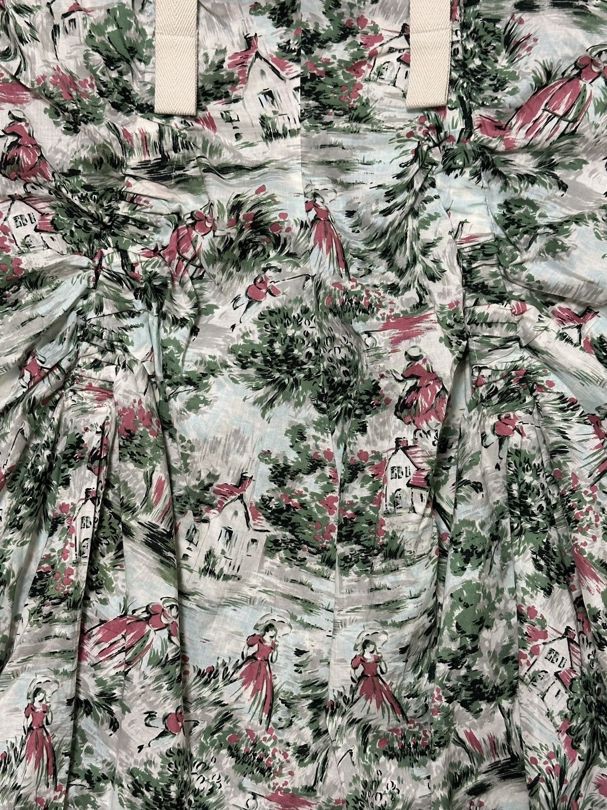 Junya Watanabe JUNYA WATANABE S/S 2003 Pictorial Print Parachute Maxi Skirt Size 28" / US 6 / IT 42 - 5 Thumbnail